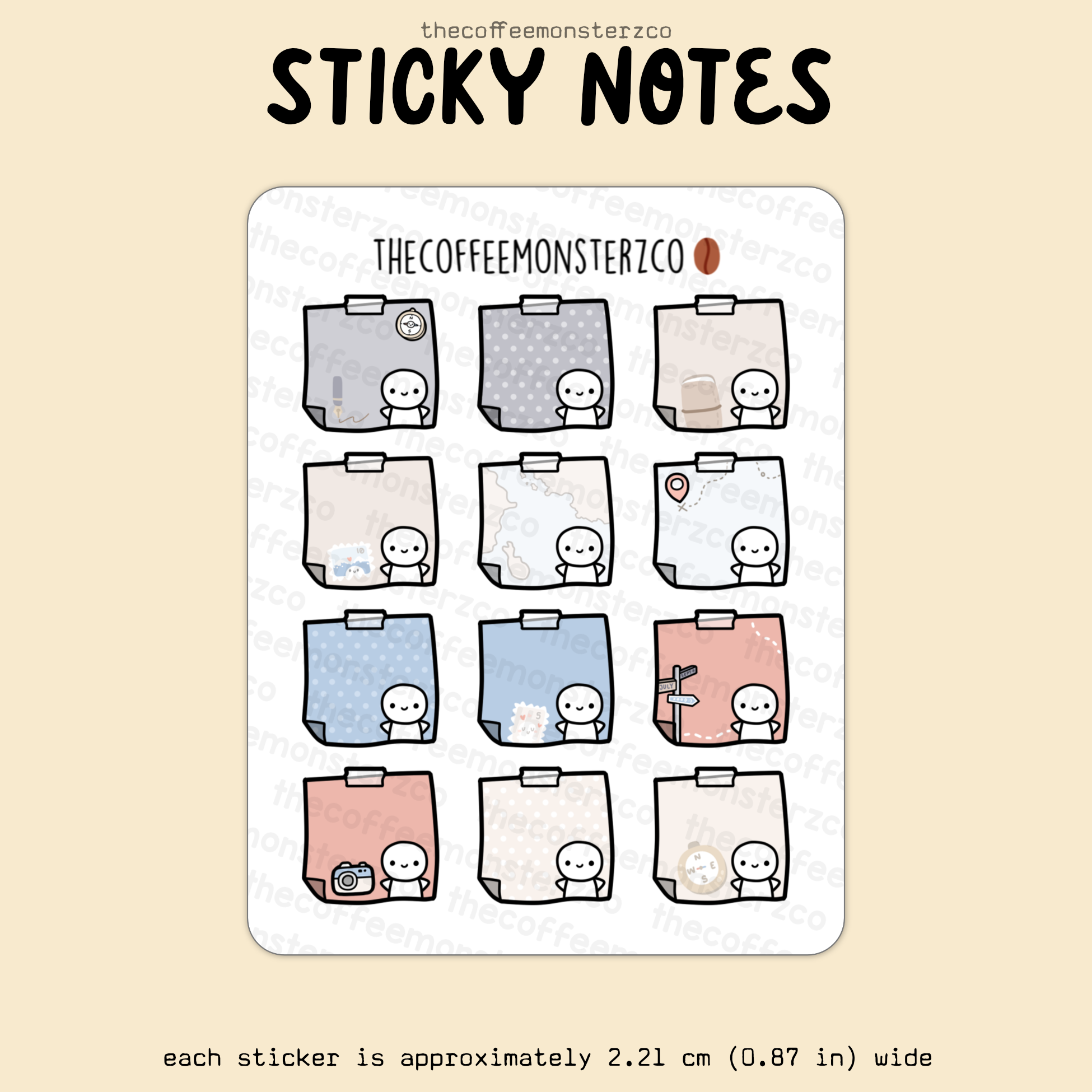 2025 Coordinating Sticky Notes