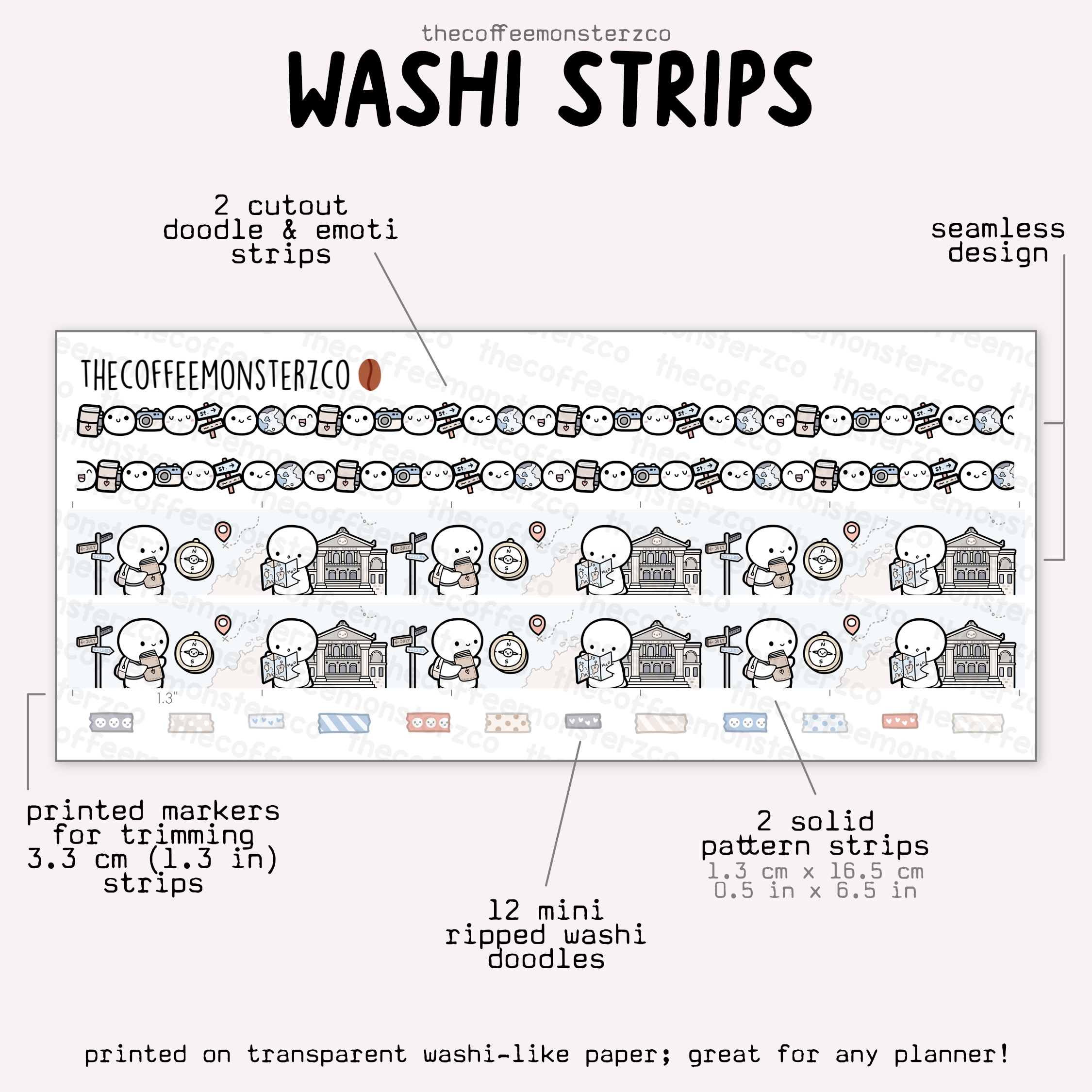 2025 Coordinating Washi Strips