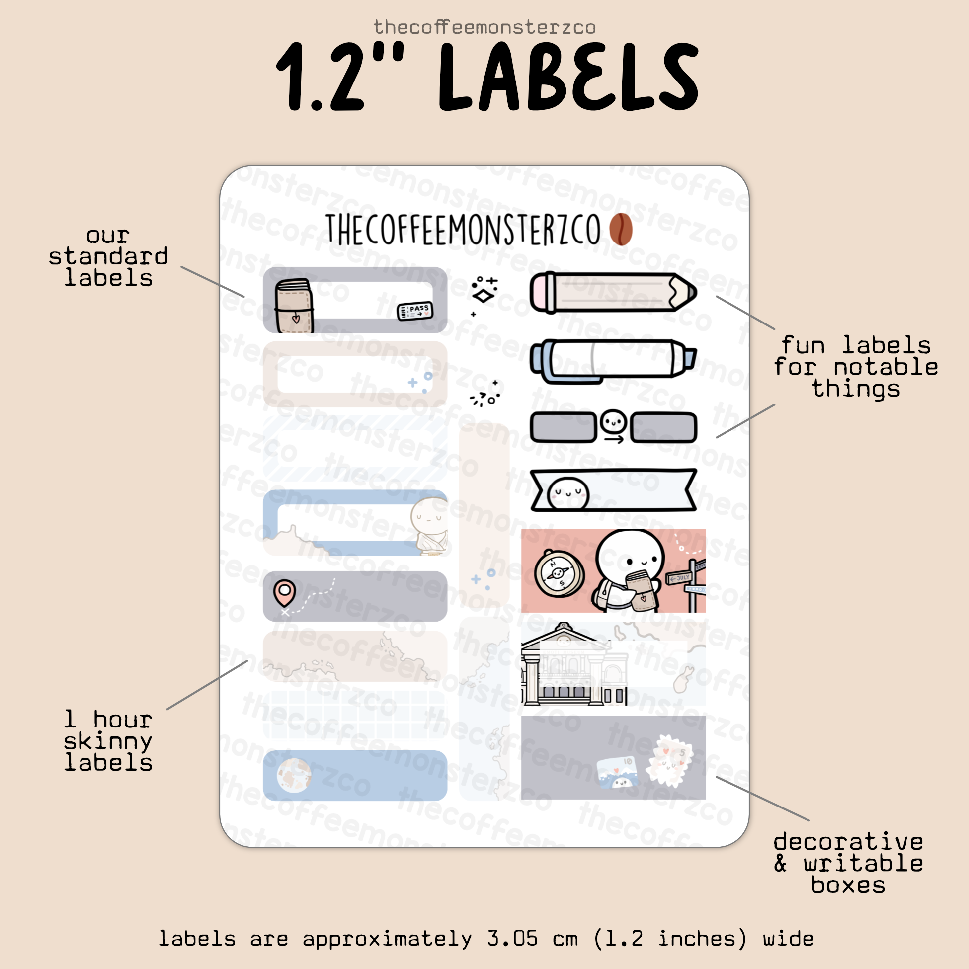 2025 Coordinating 1.2&quot; Labels