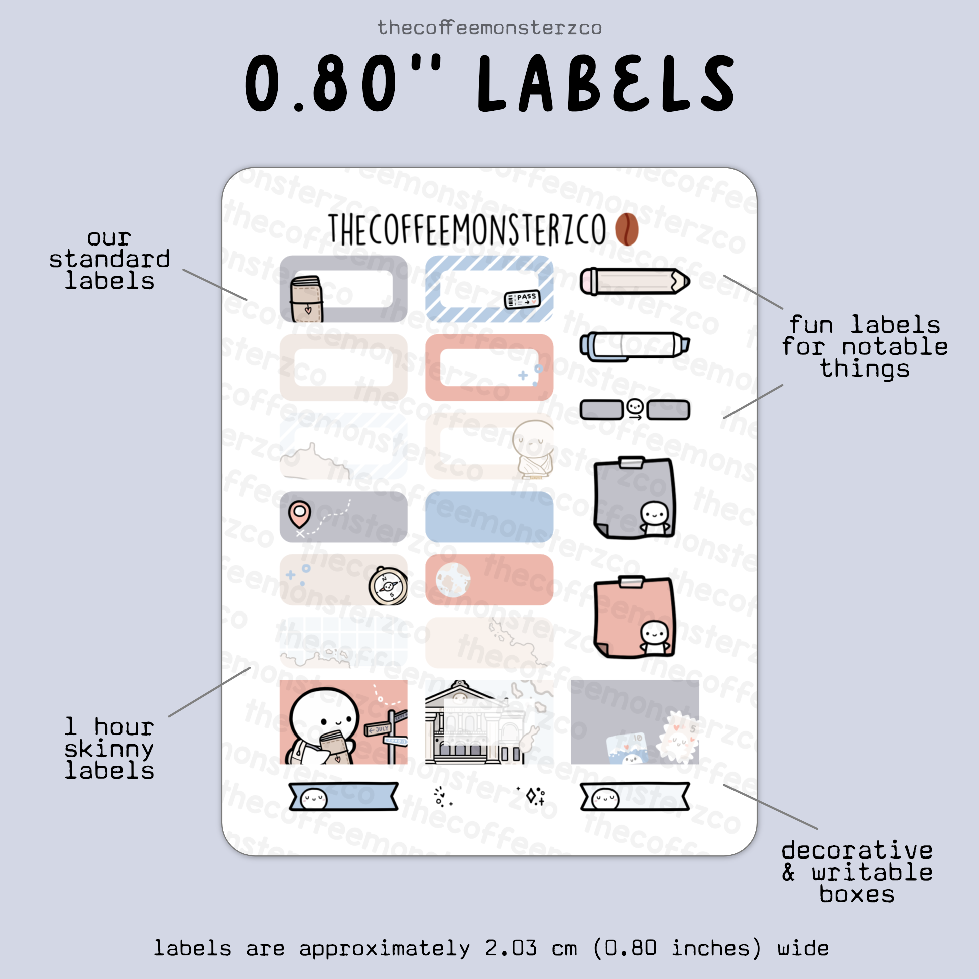 2025 Coordinating 0.80&quot; Labels