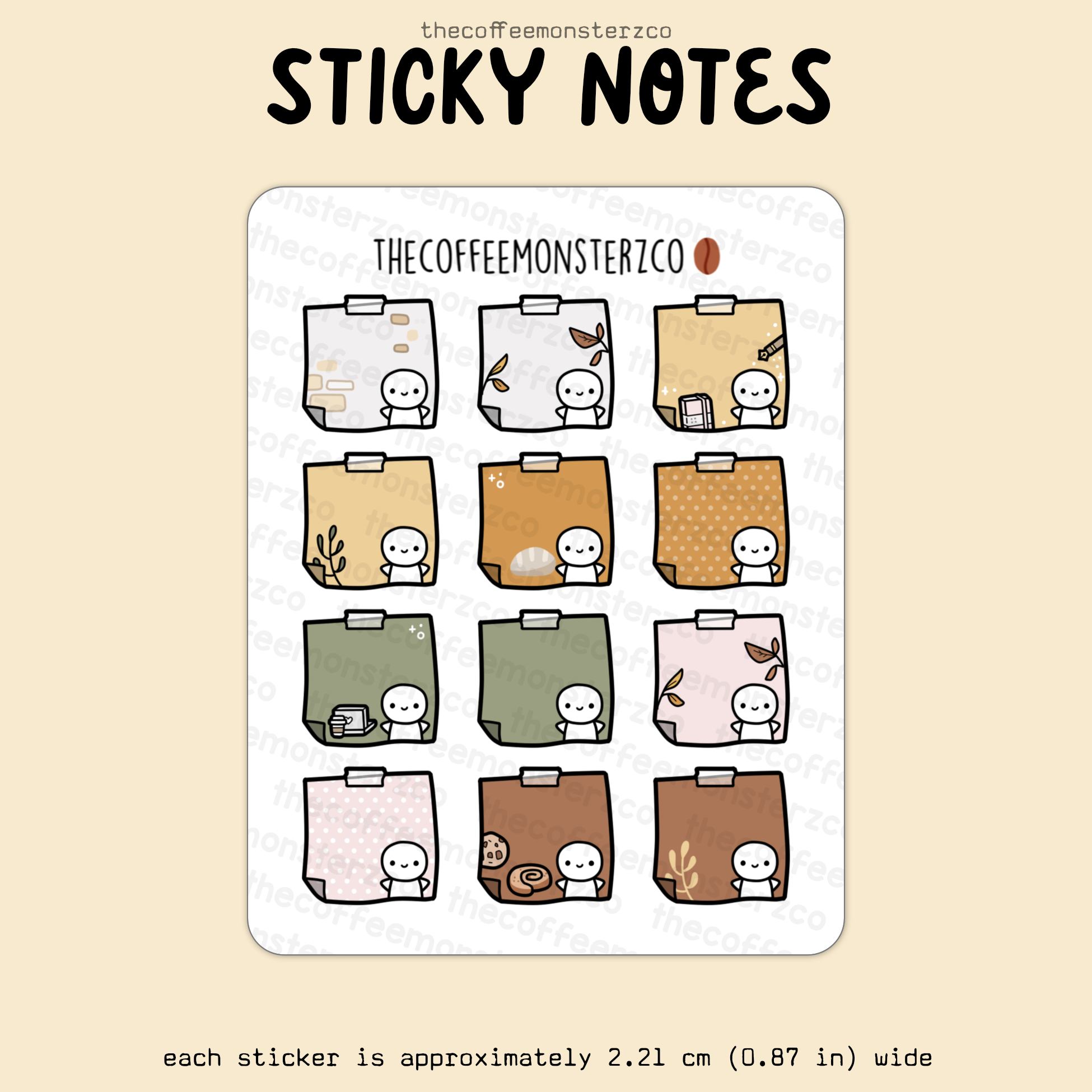 2025 Coordinating Sticky Notes