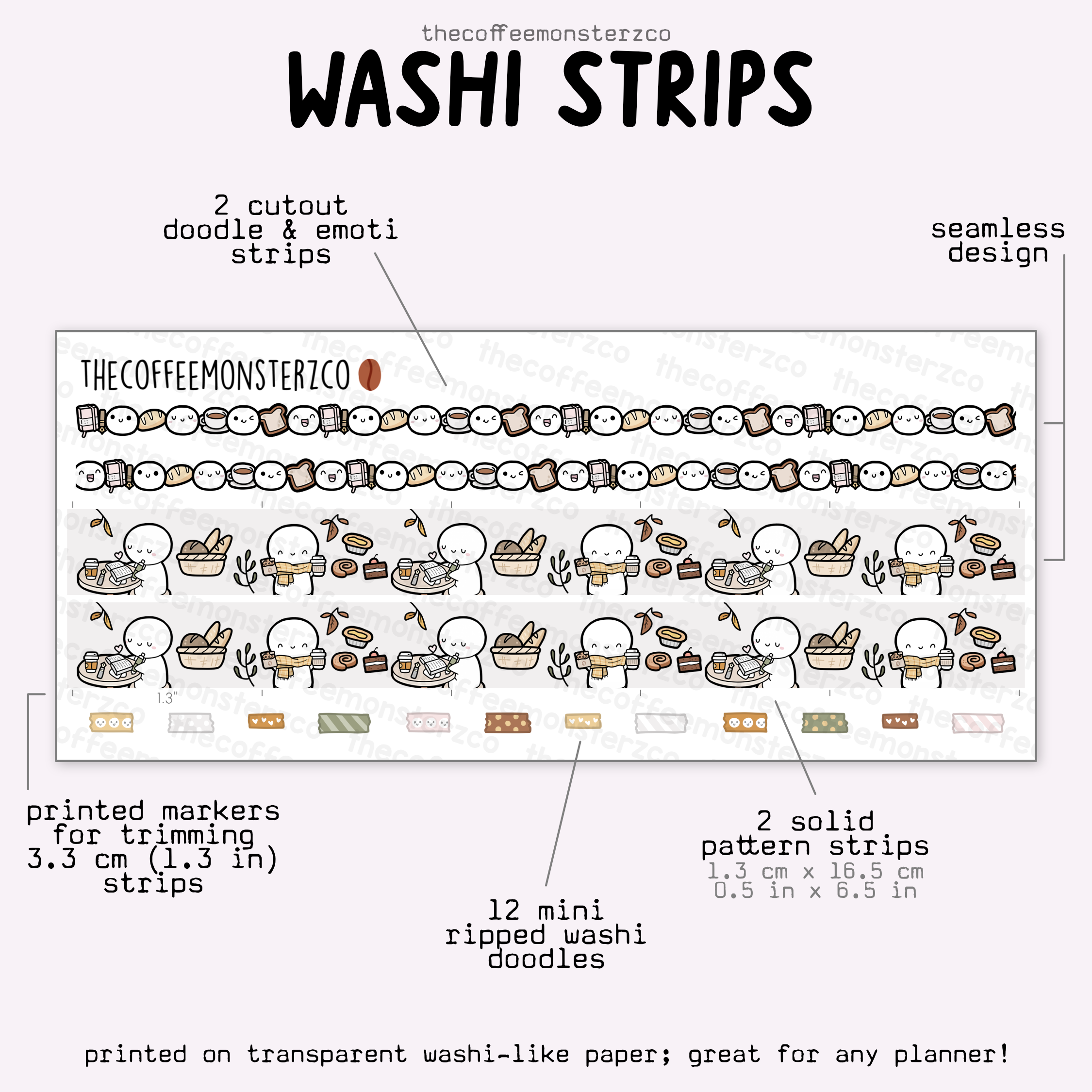 2025 Coordinating Washi Strips