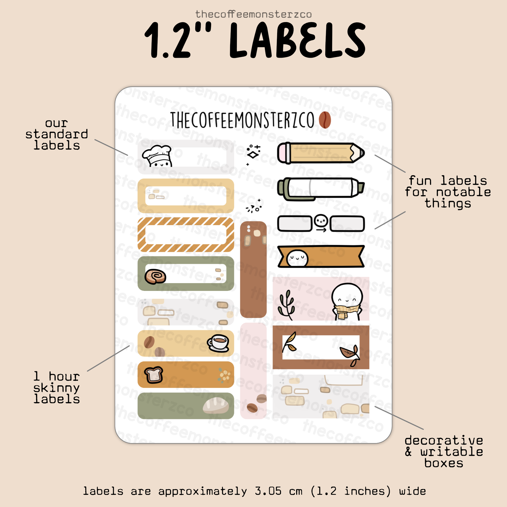 2025 Coordinating 1.2&quot; Labels