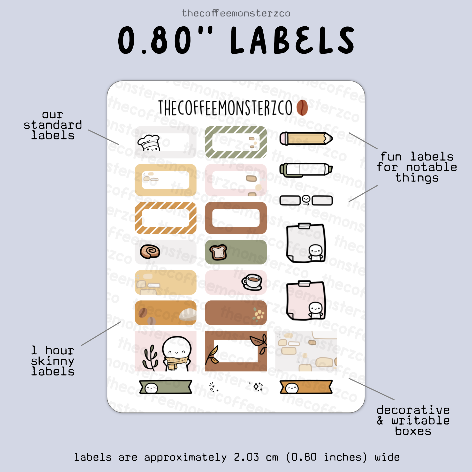 2025 Coordinating 0.80&quot; Labels