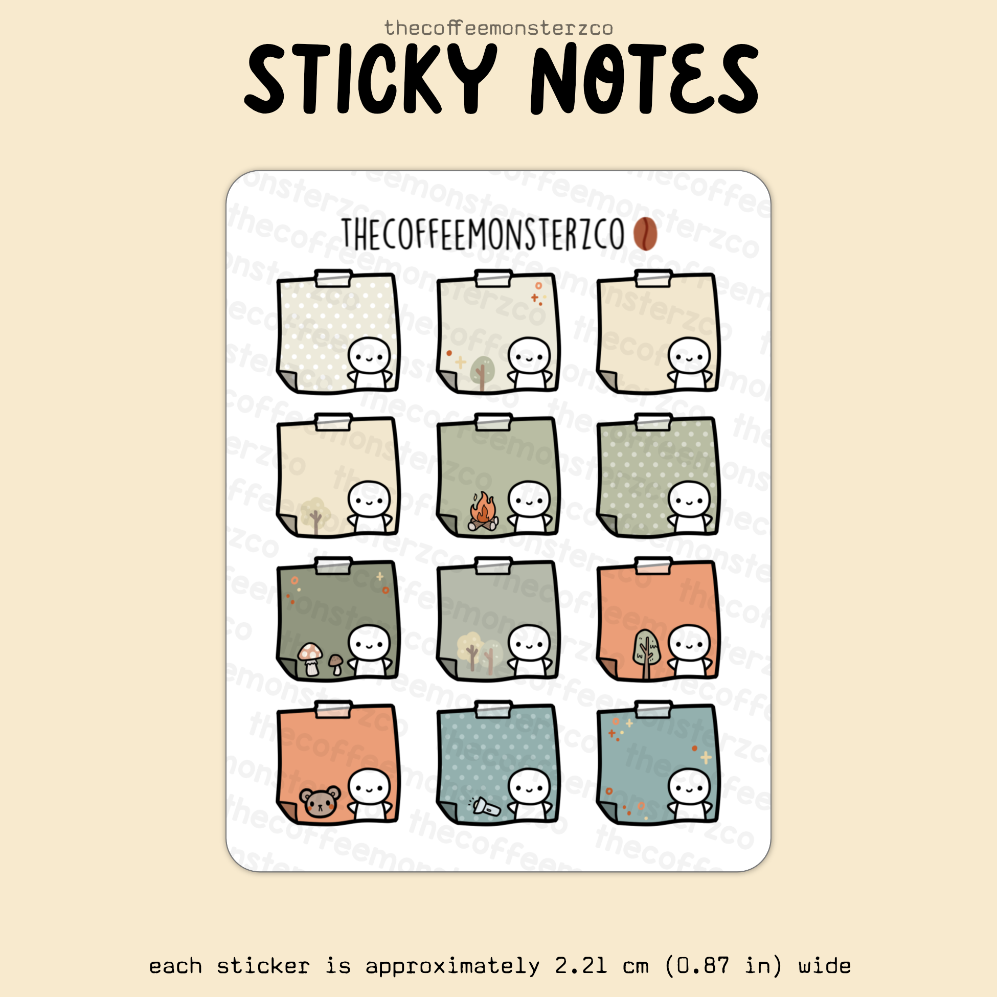 2025 Coordinating Sticky Notes