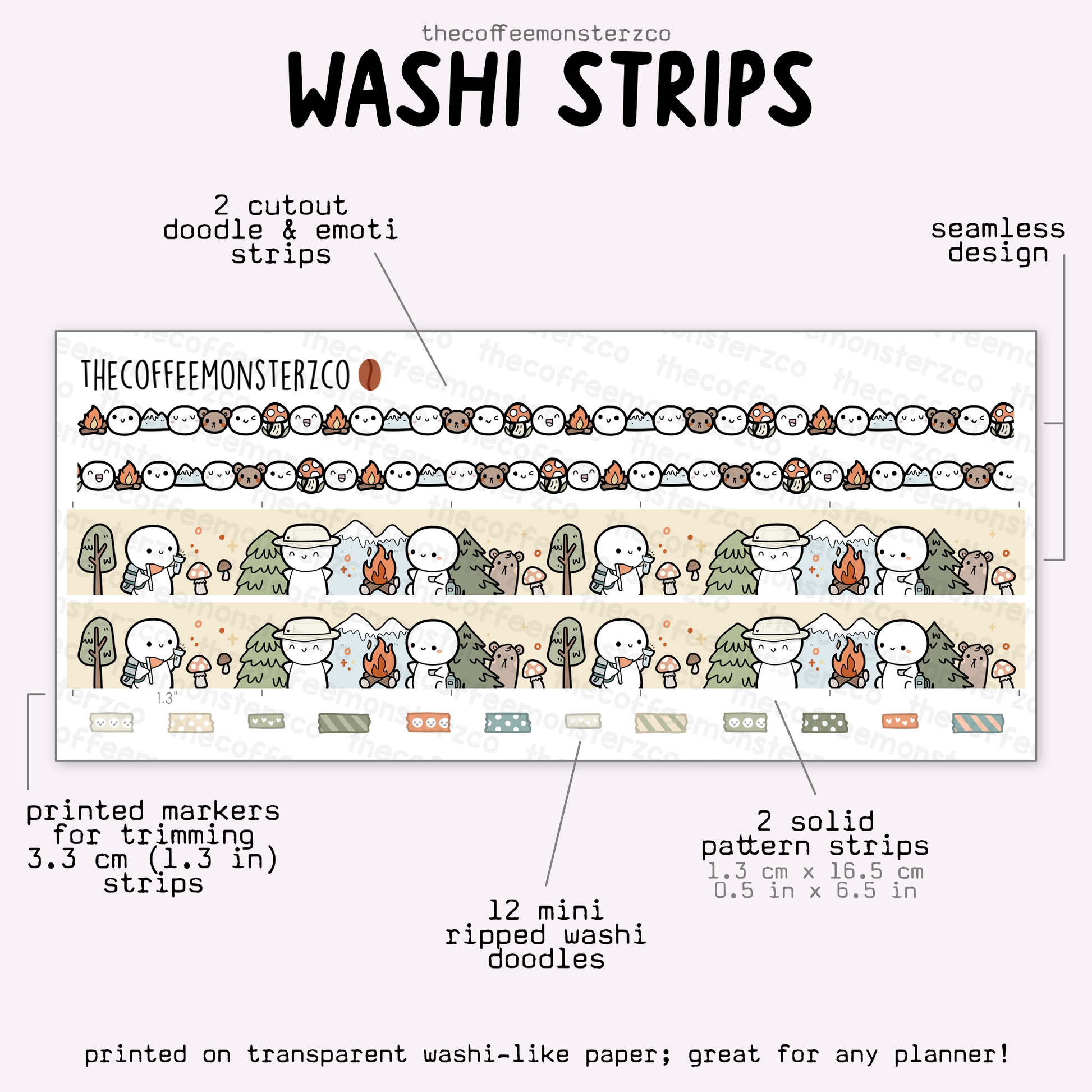 2025 Coordinating Washi Strips