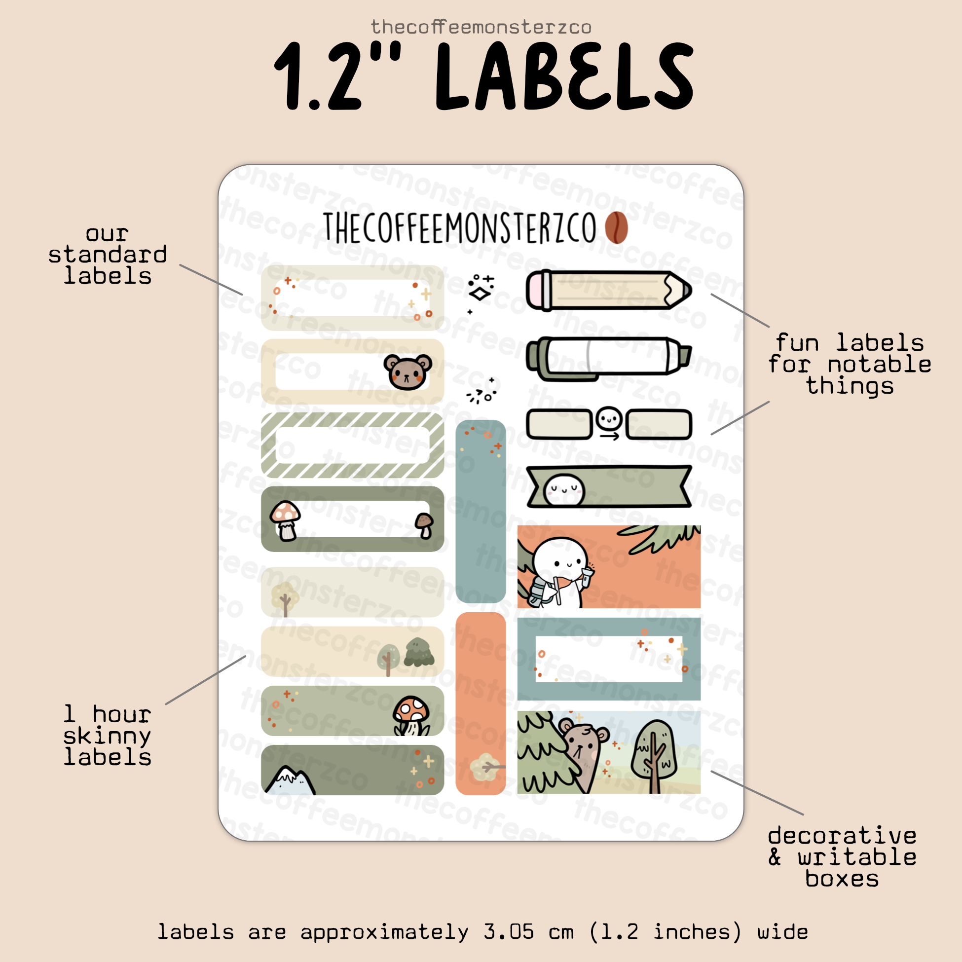 2025 Coordinating 1.2&quot; Labels