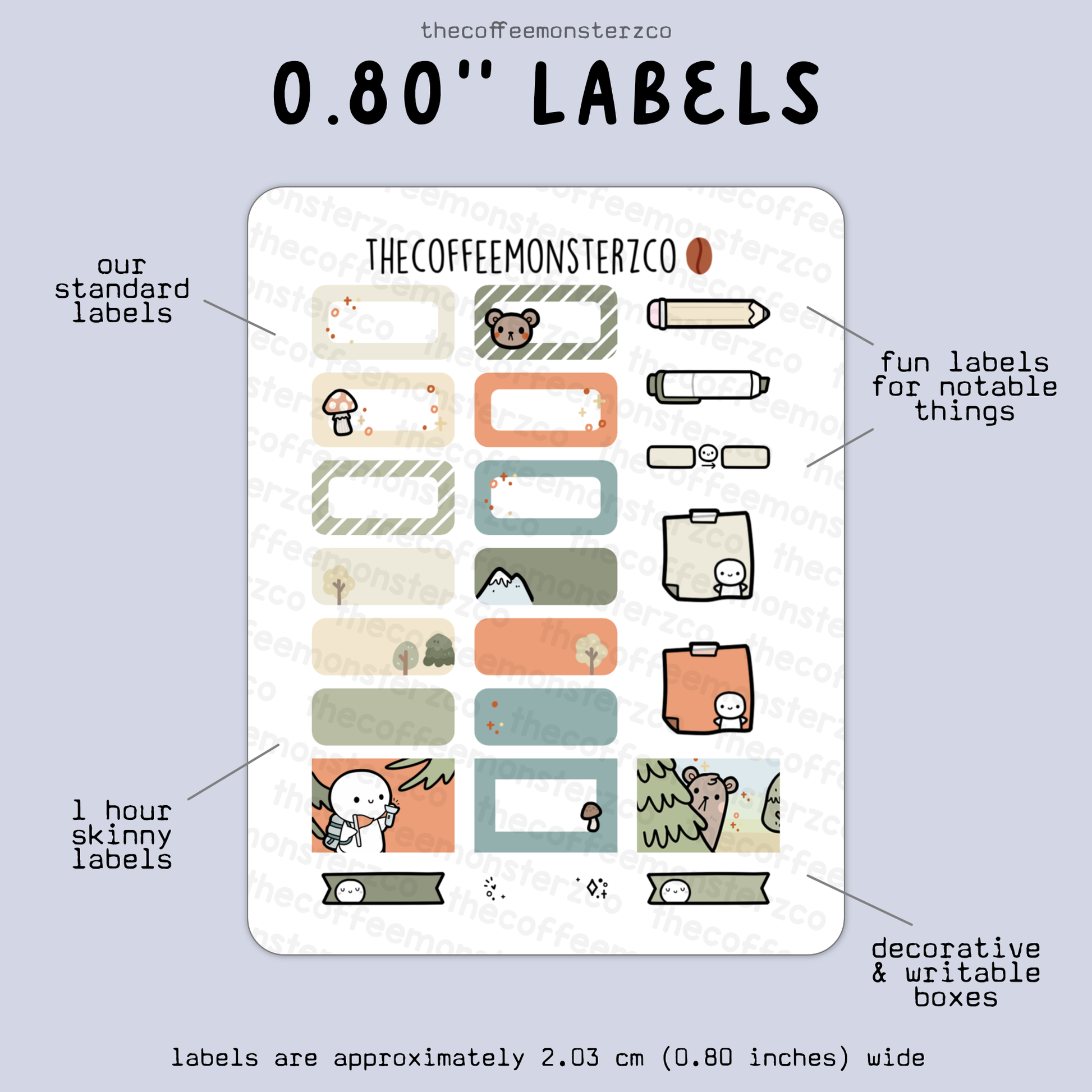 2025 Coordinating 0.80" Labels
