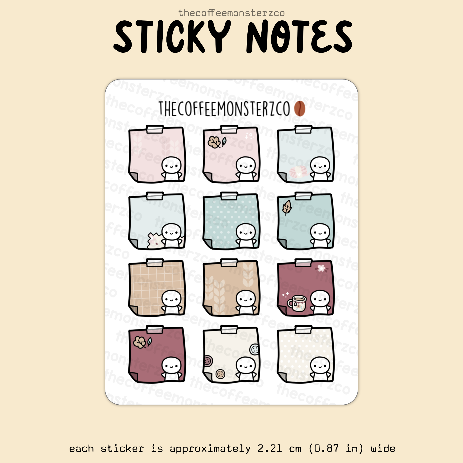 2025 Coordinating Sticky Notes