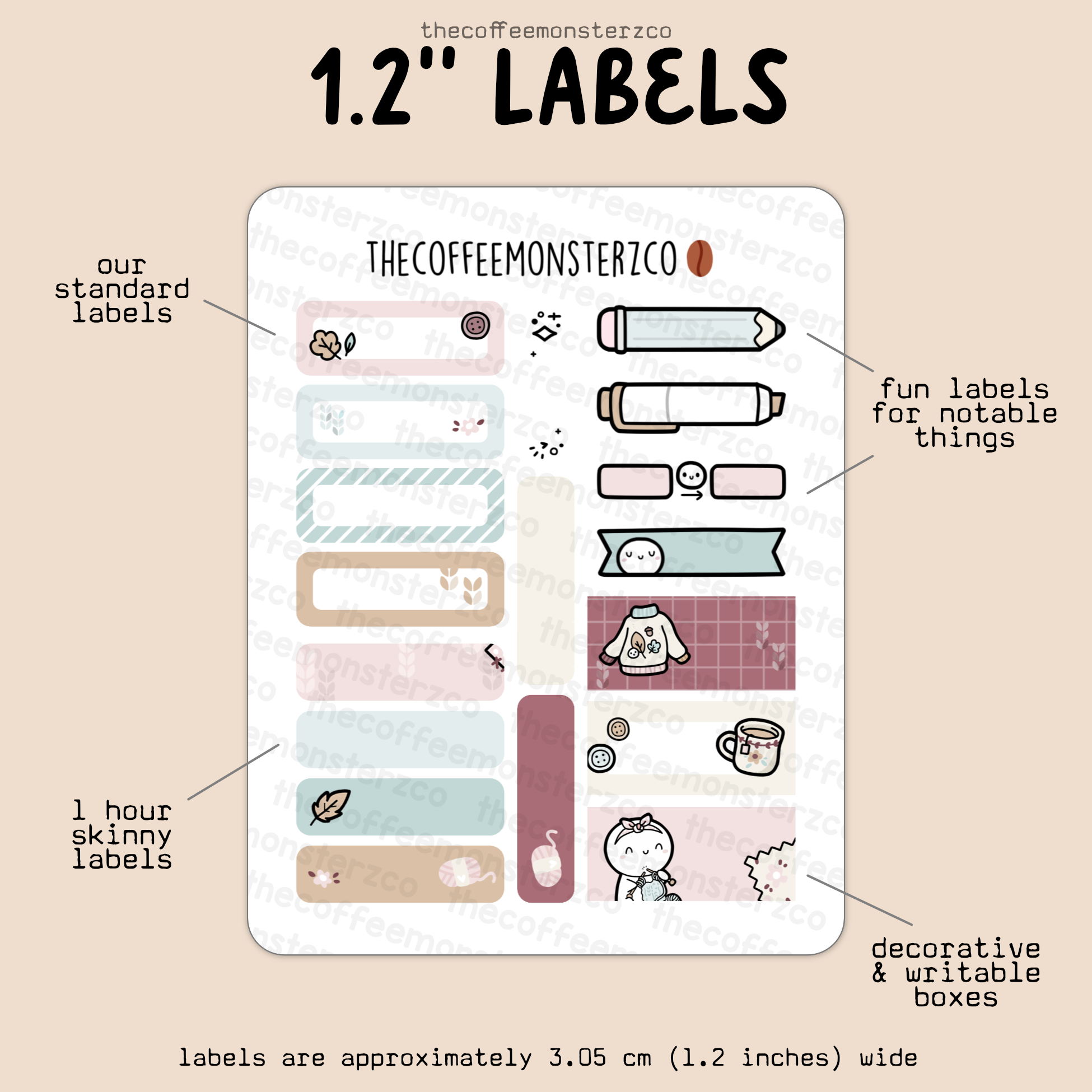 2025 Coordinating 1.2&quot; Labels