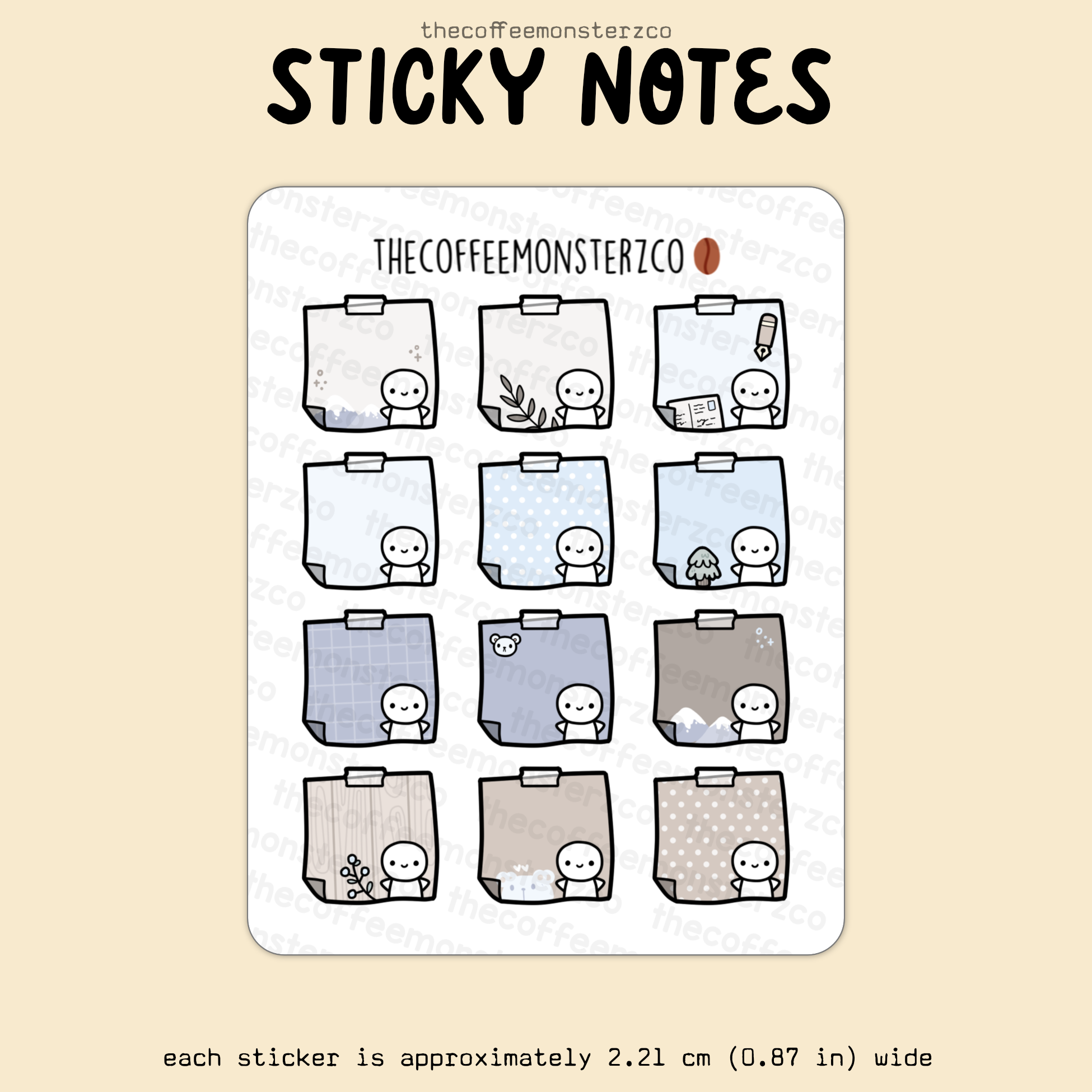 2025 Coordinating Sticky Notes