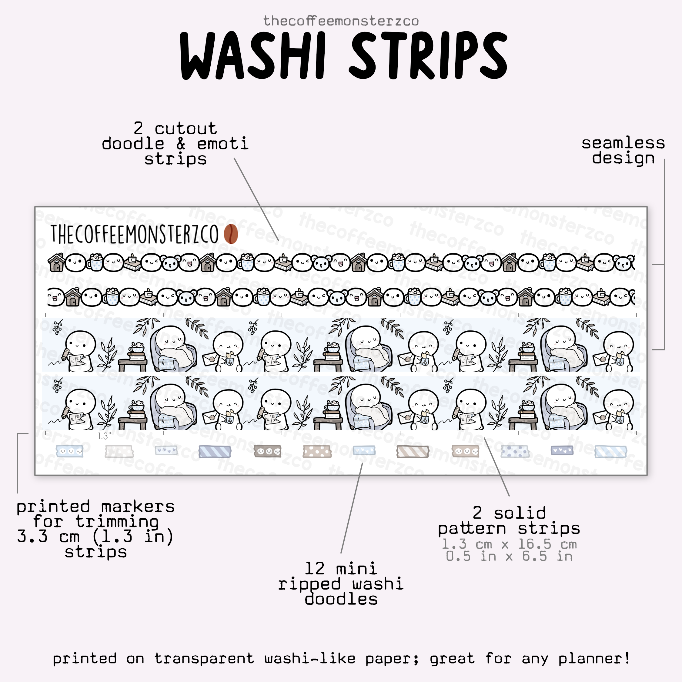 2025 Coordinating Washi Strips