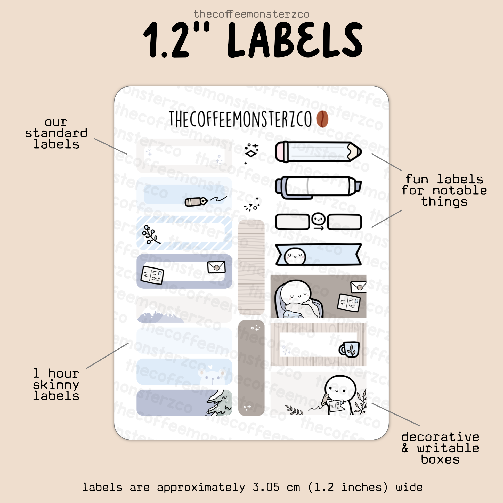 2025 Coordinating 1.2&quot; Labels