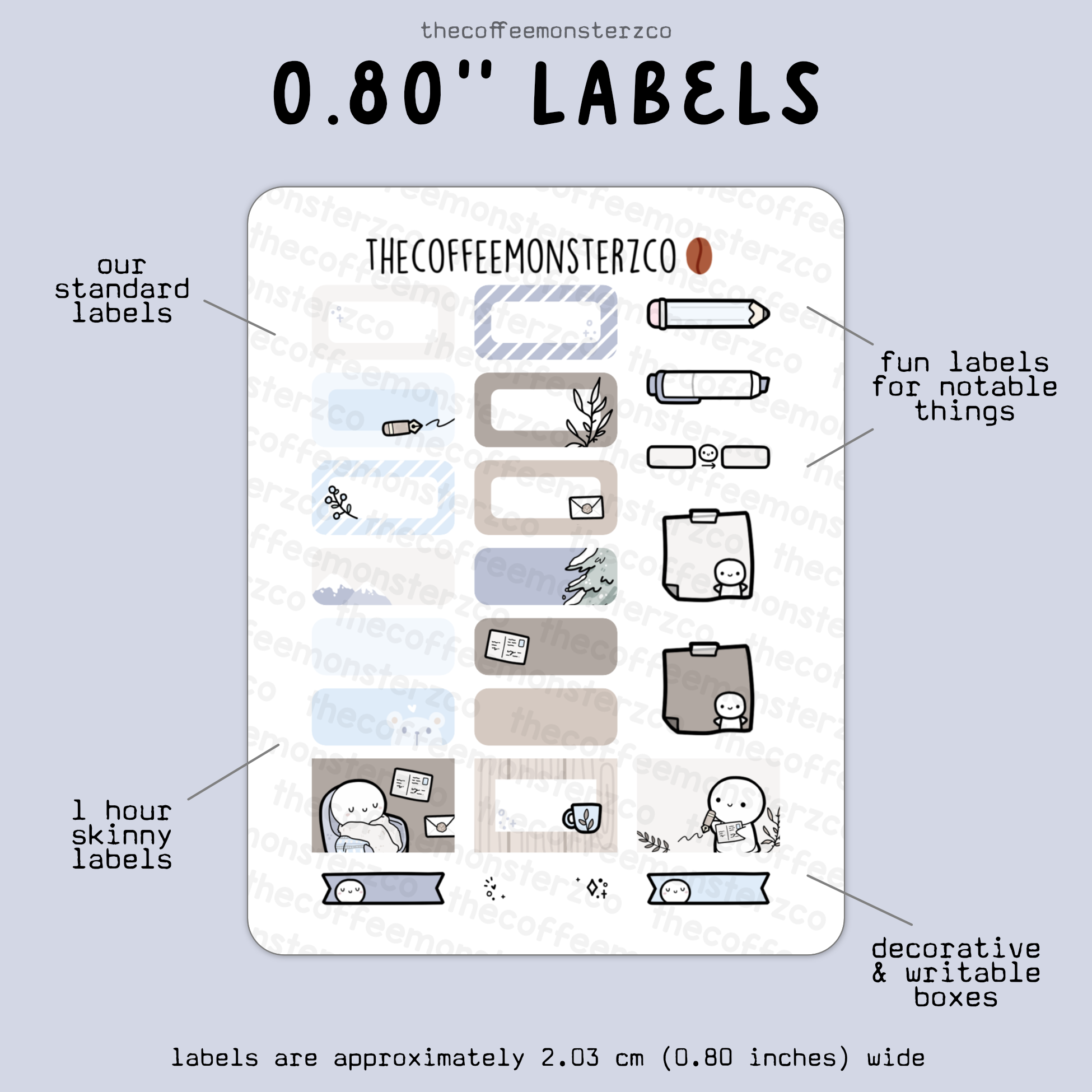 2025 Coordinating 0.80&quot; Labels