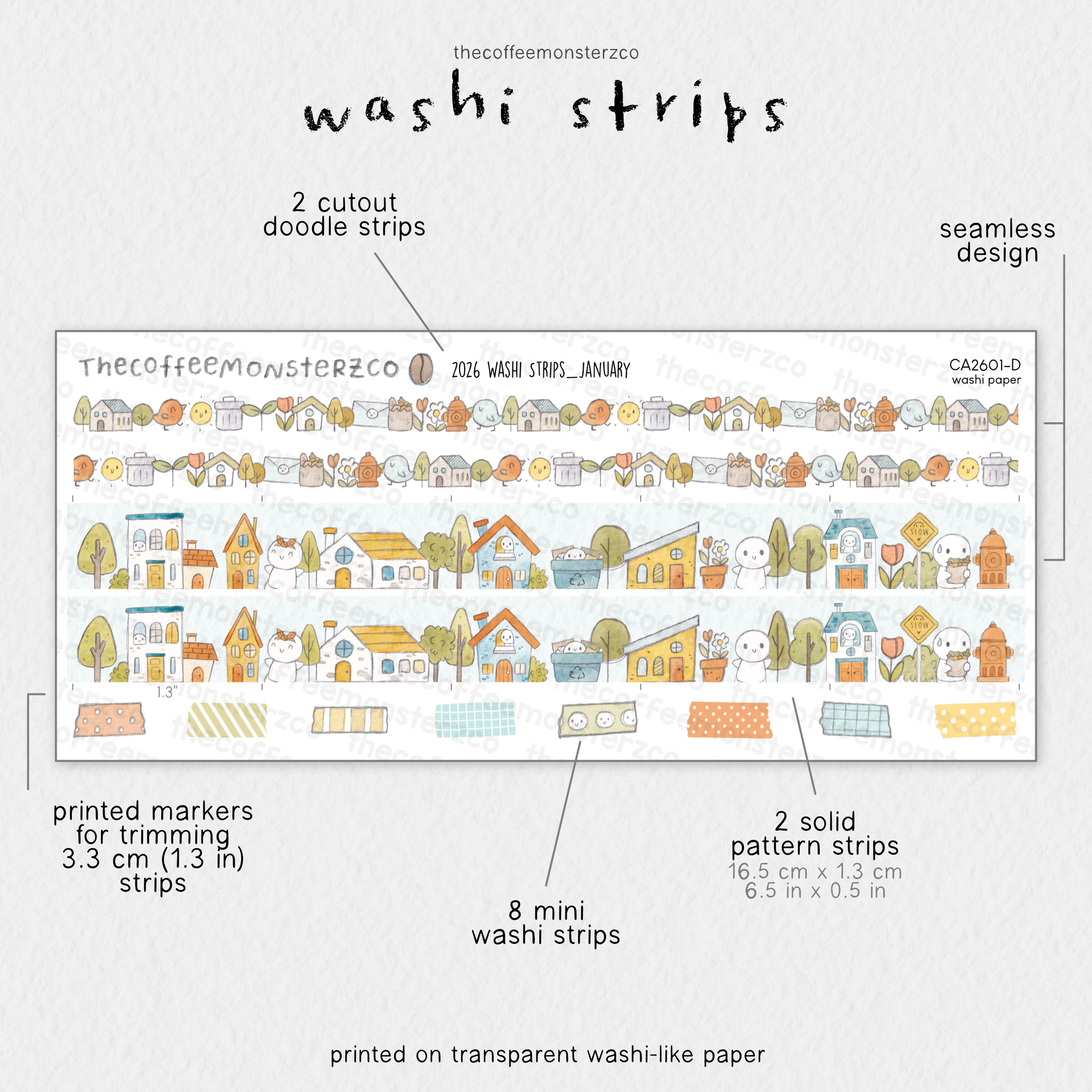2026 Coordinating Washi Strips