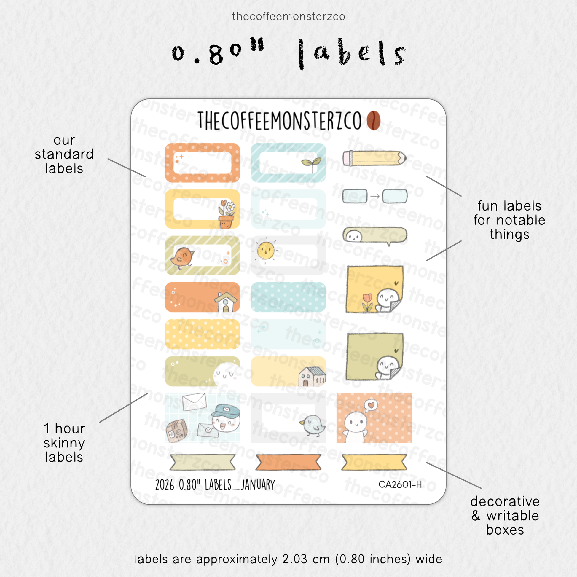 2026 0.80" Labels