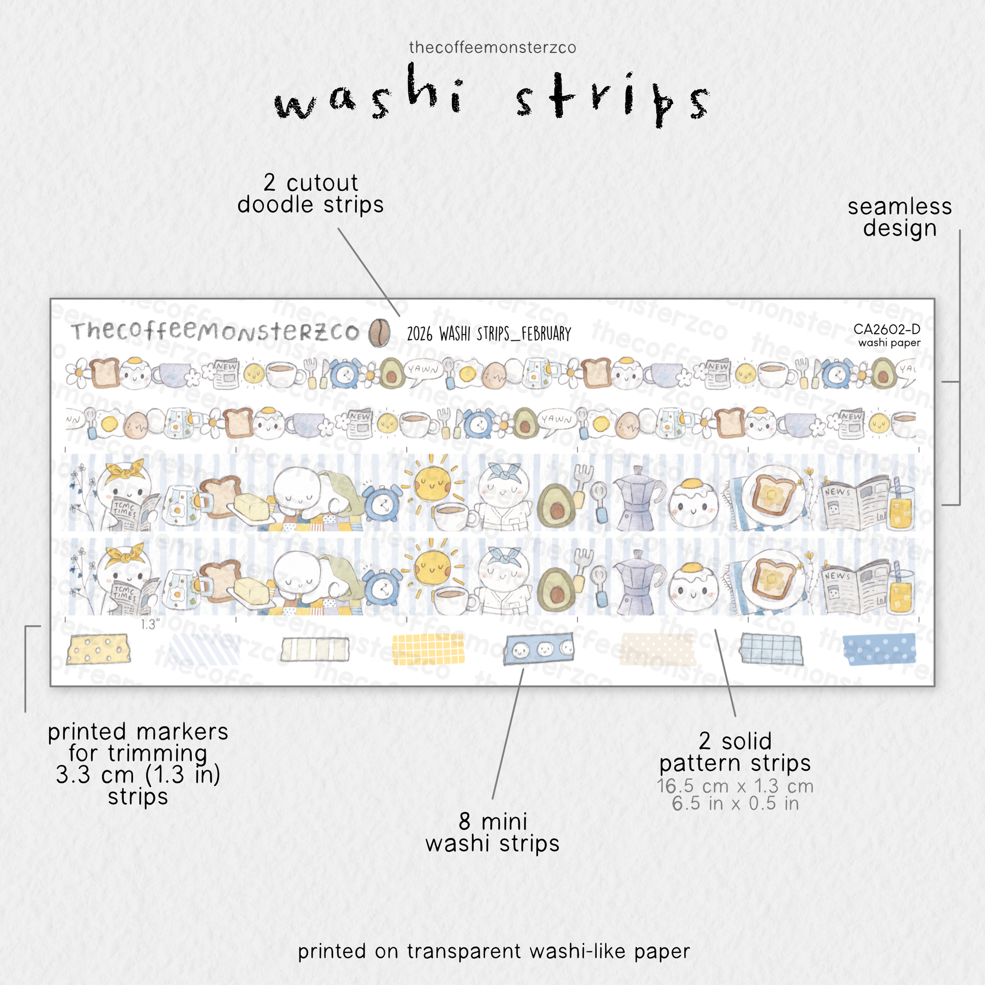 2026 Coordinating Washi Strips