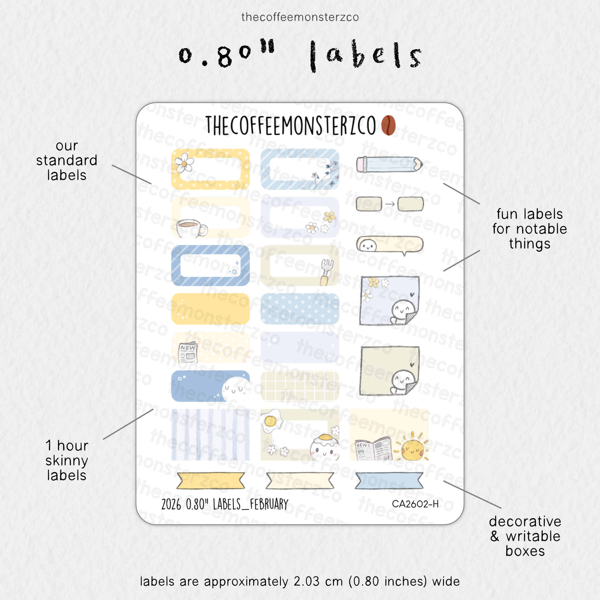 2026 0.80" Labels