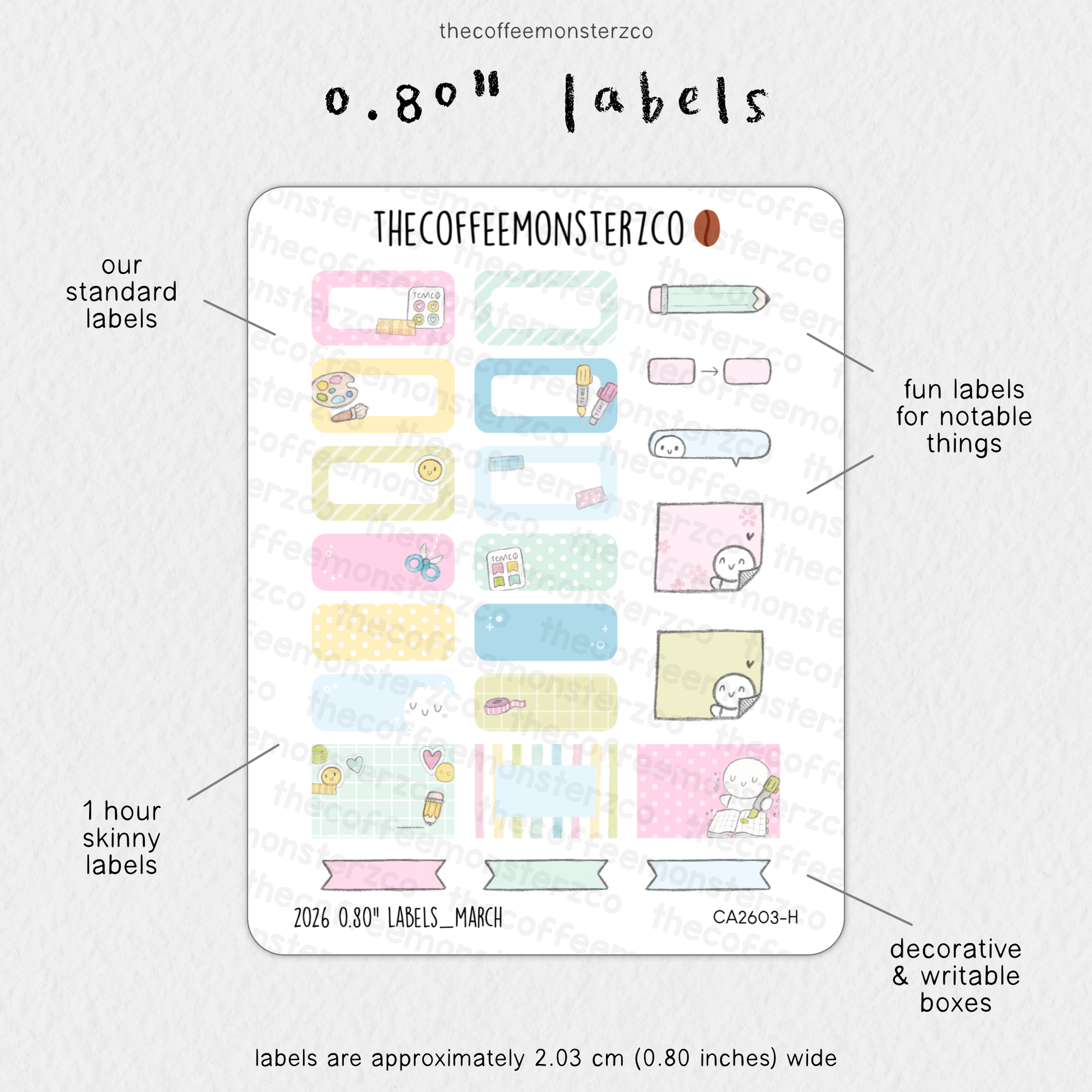 2026 0.80" Labels