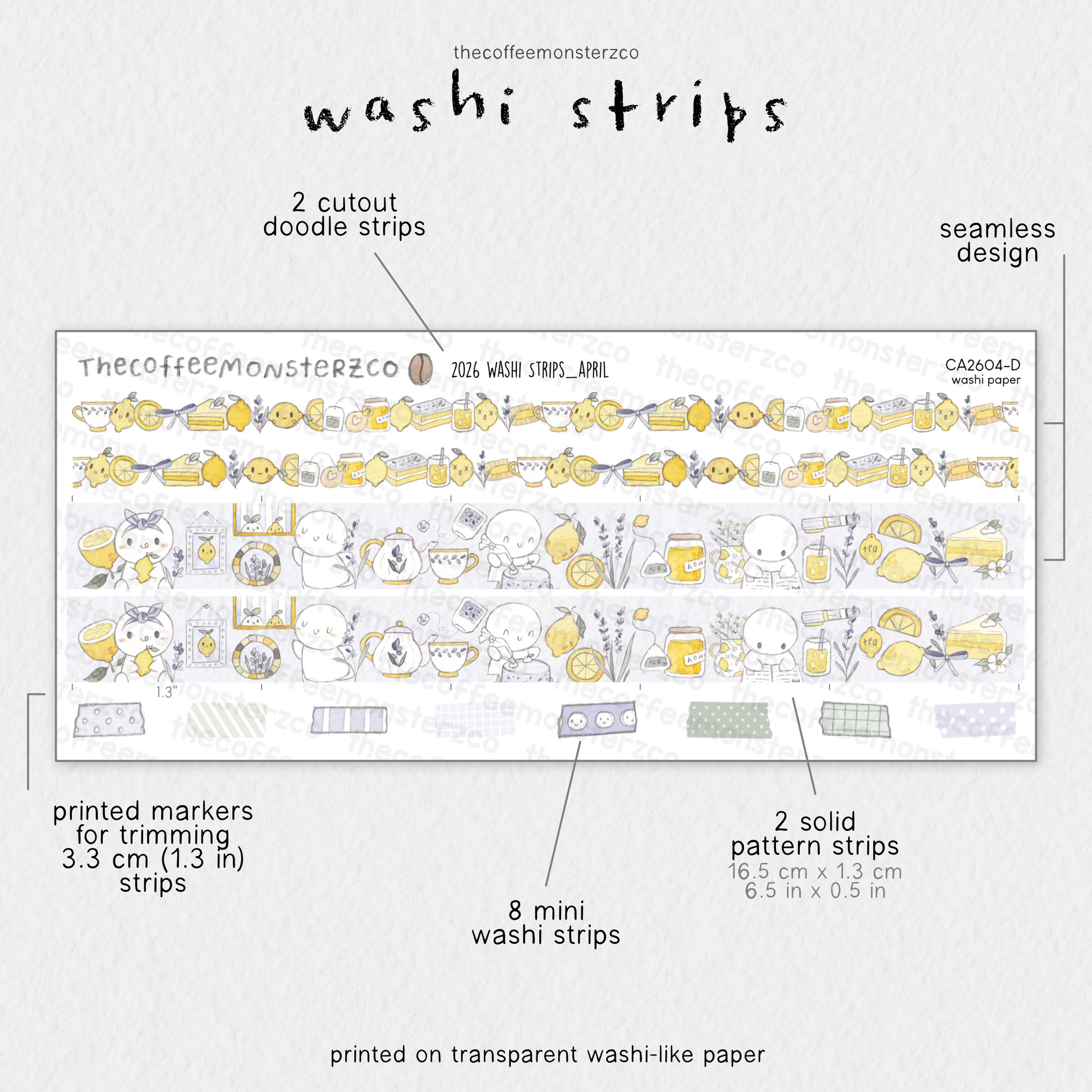2026 Coordinating Washi Strips