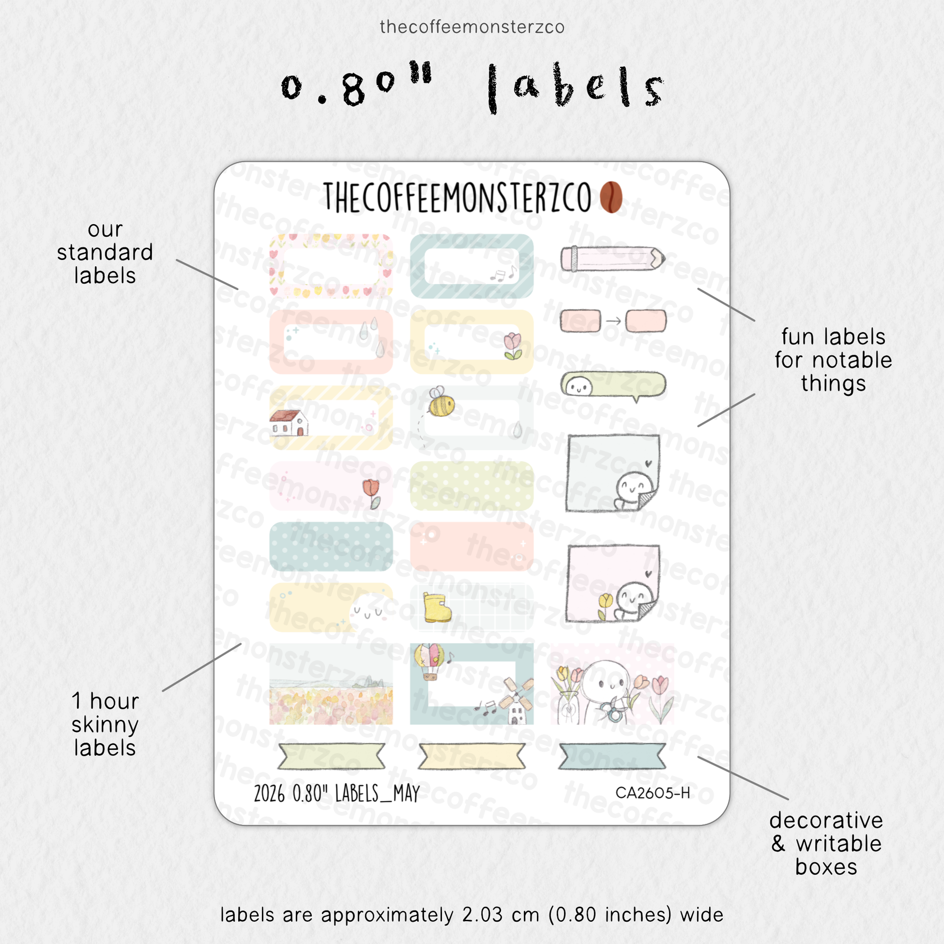 2026 0.80" Labels