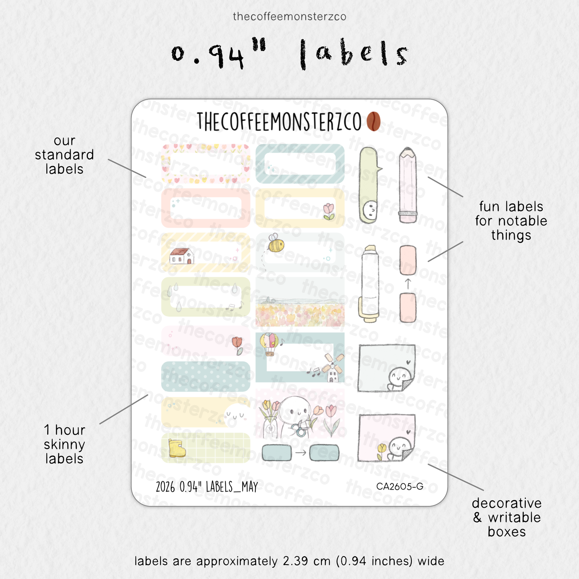 2026 0.94" Labels