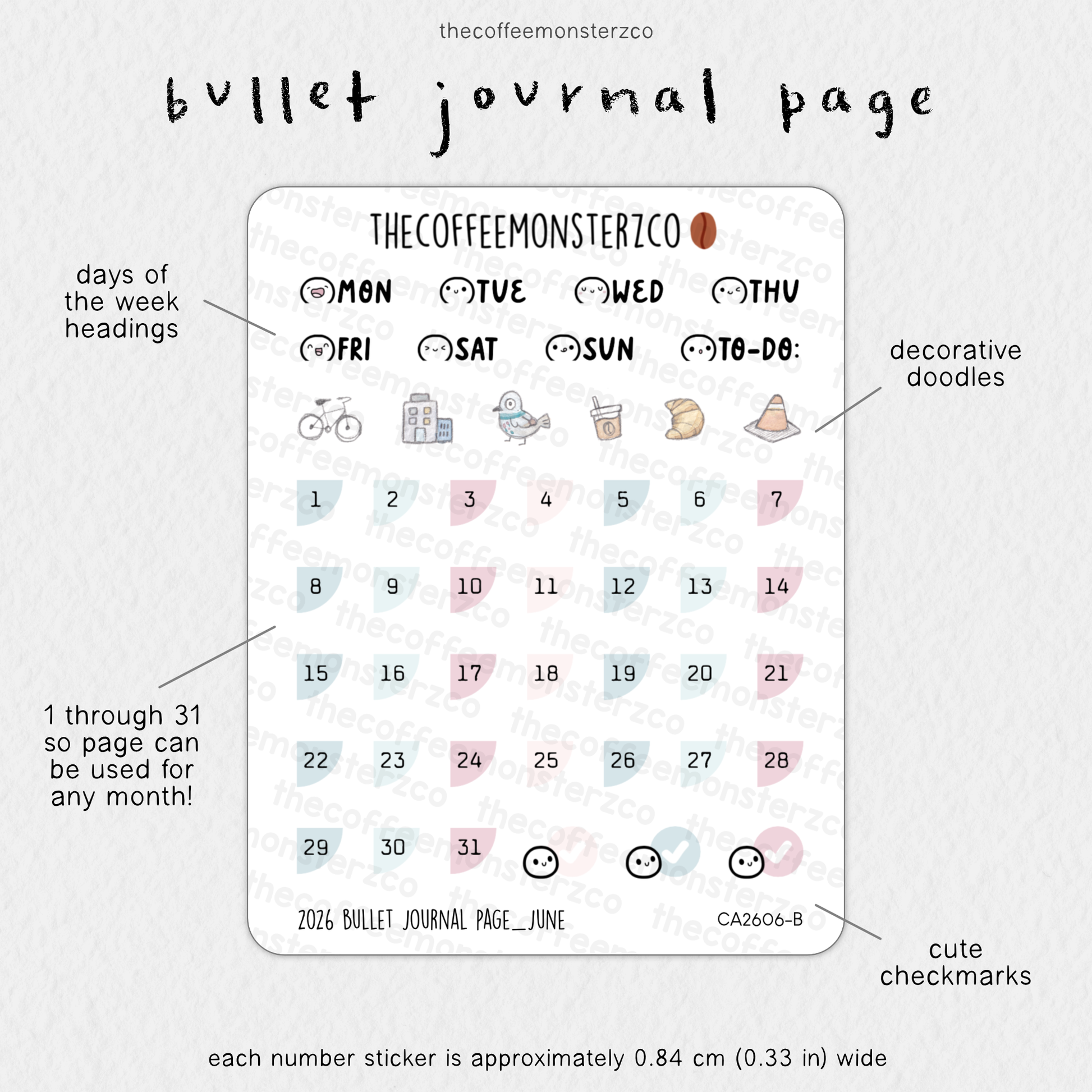 2026 Bullet Journal Page