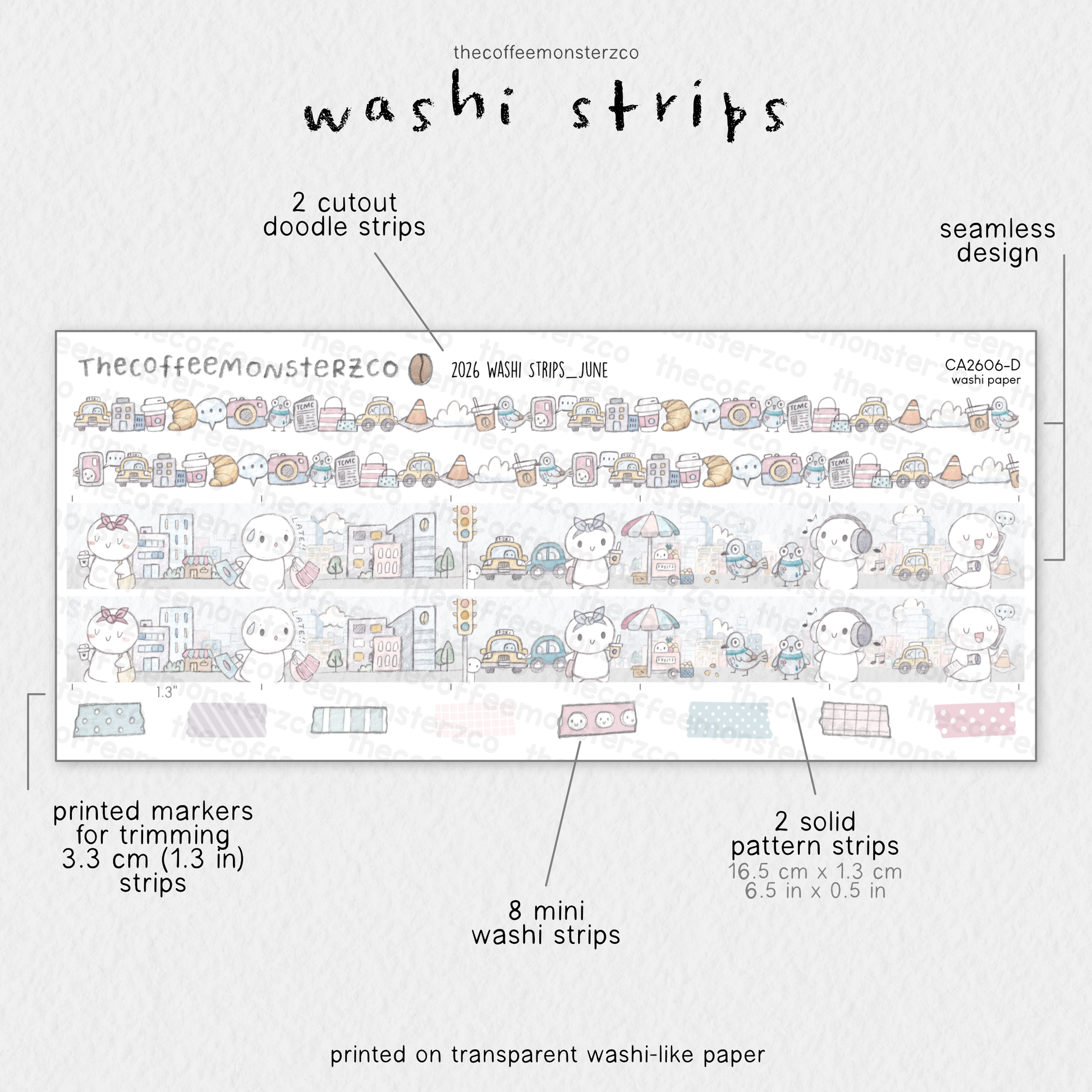 2026 Coordinating Washi Strips