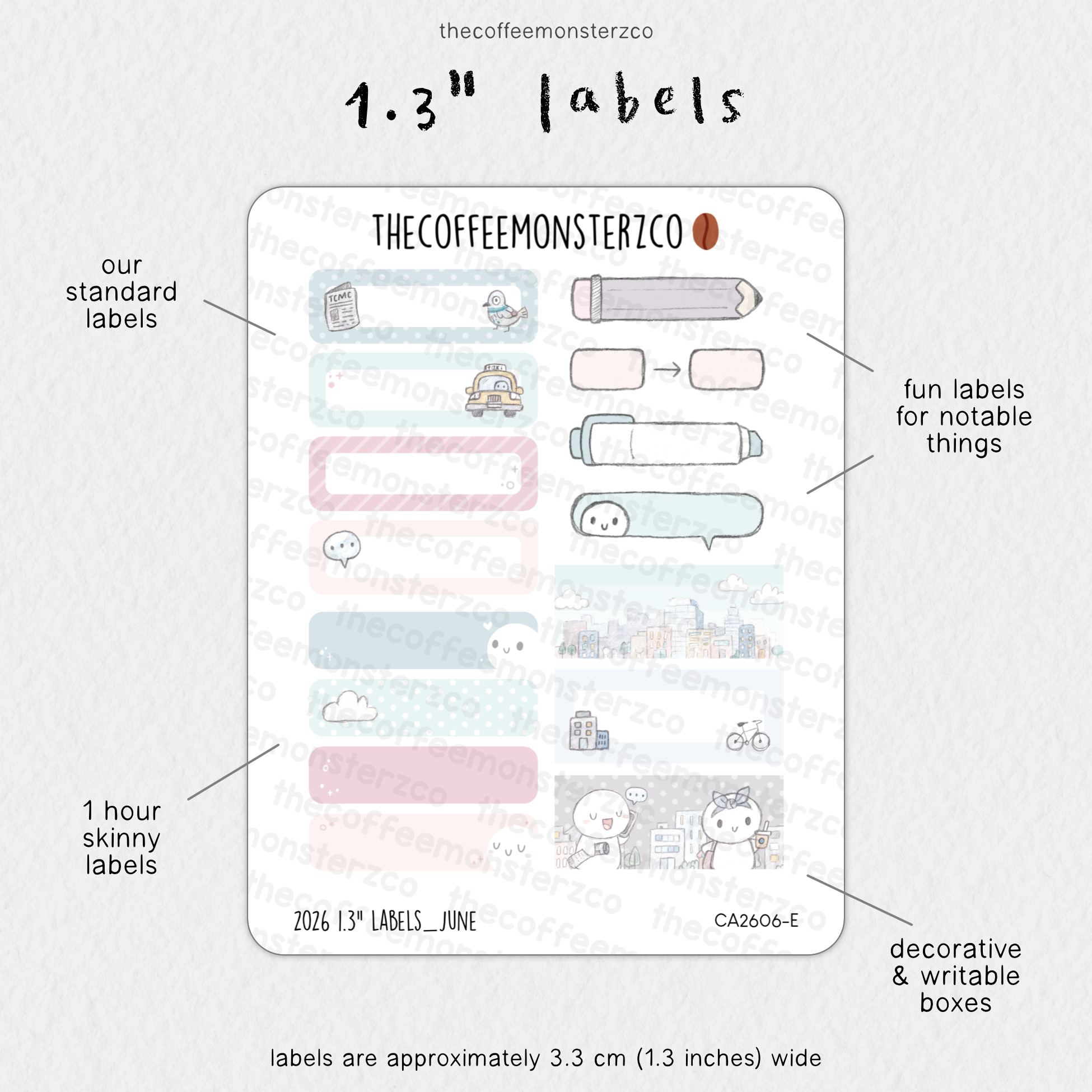 2026 1.3&quot; Labels