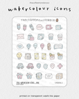 2026 Watercolour Icons