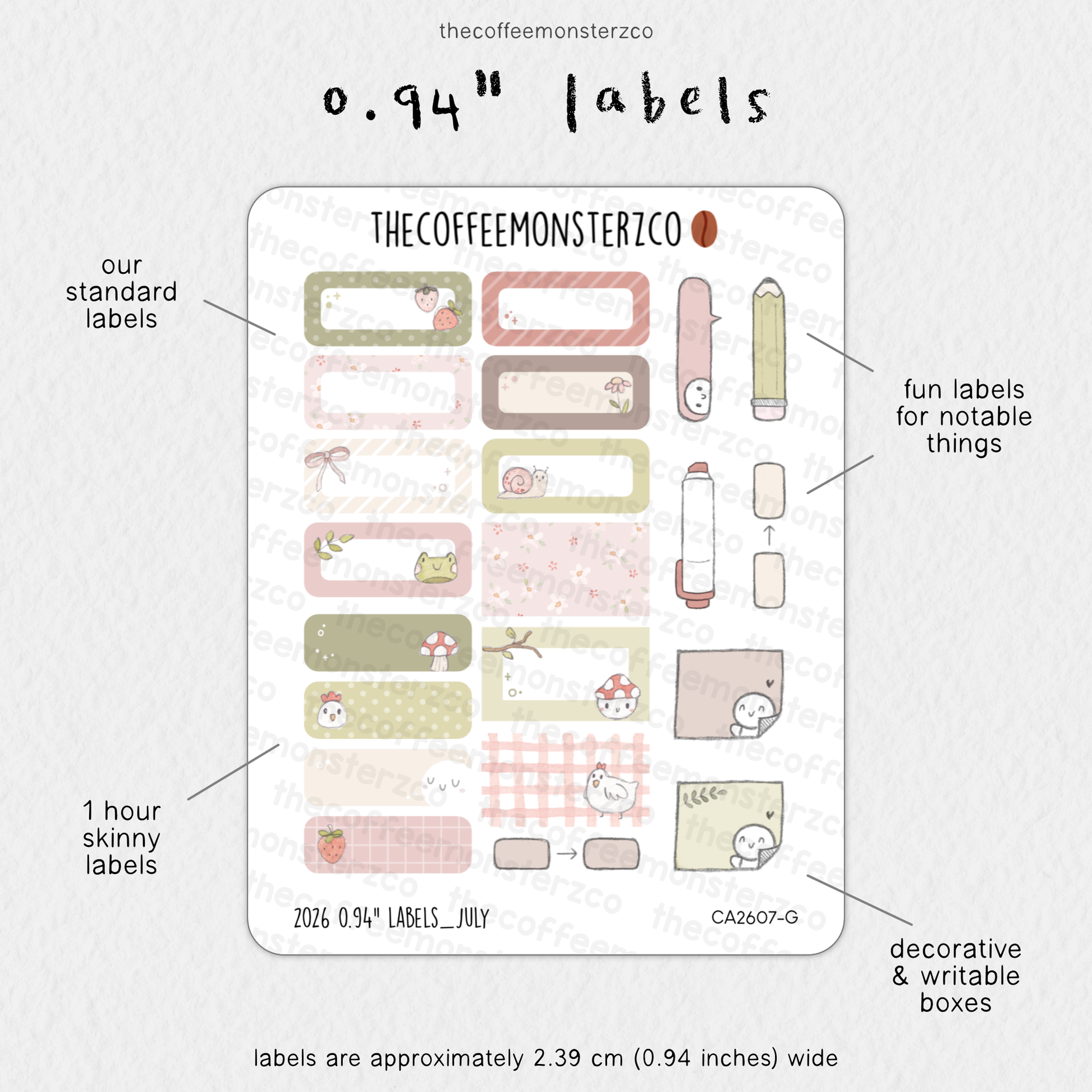 2026 0.94" Labels