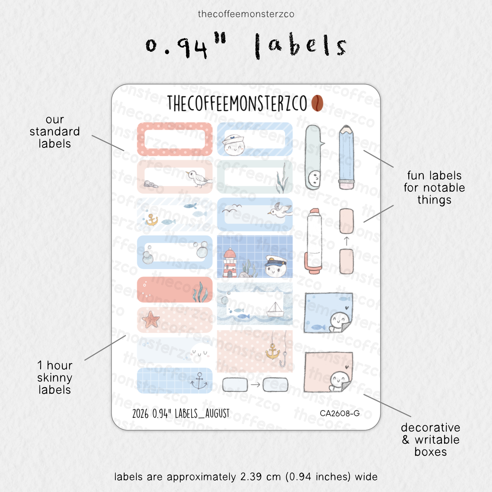 2026 0.94" Labels