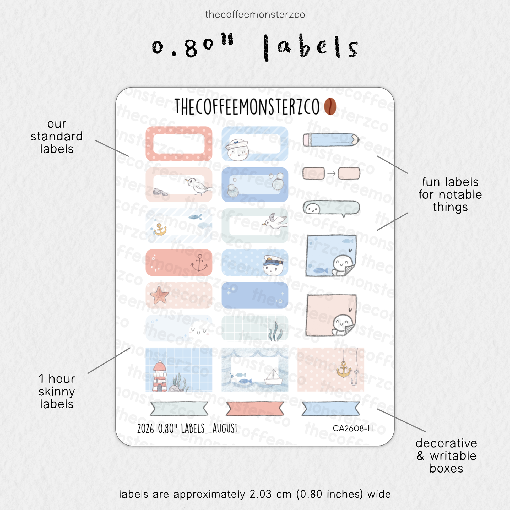2026 0.80" Labels