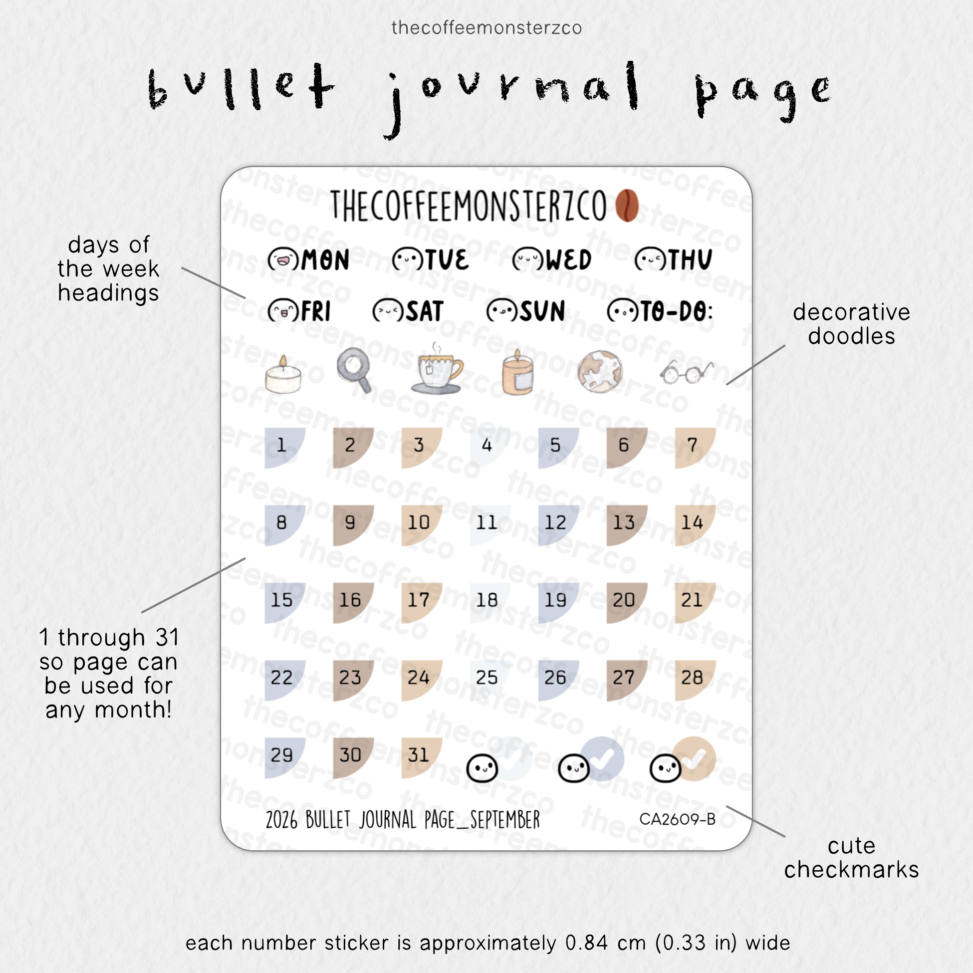 2026 Bullet Journal Page