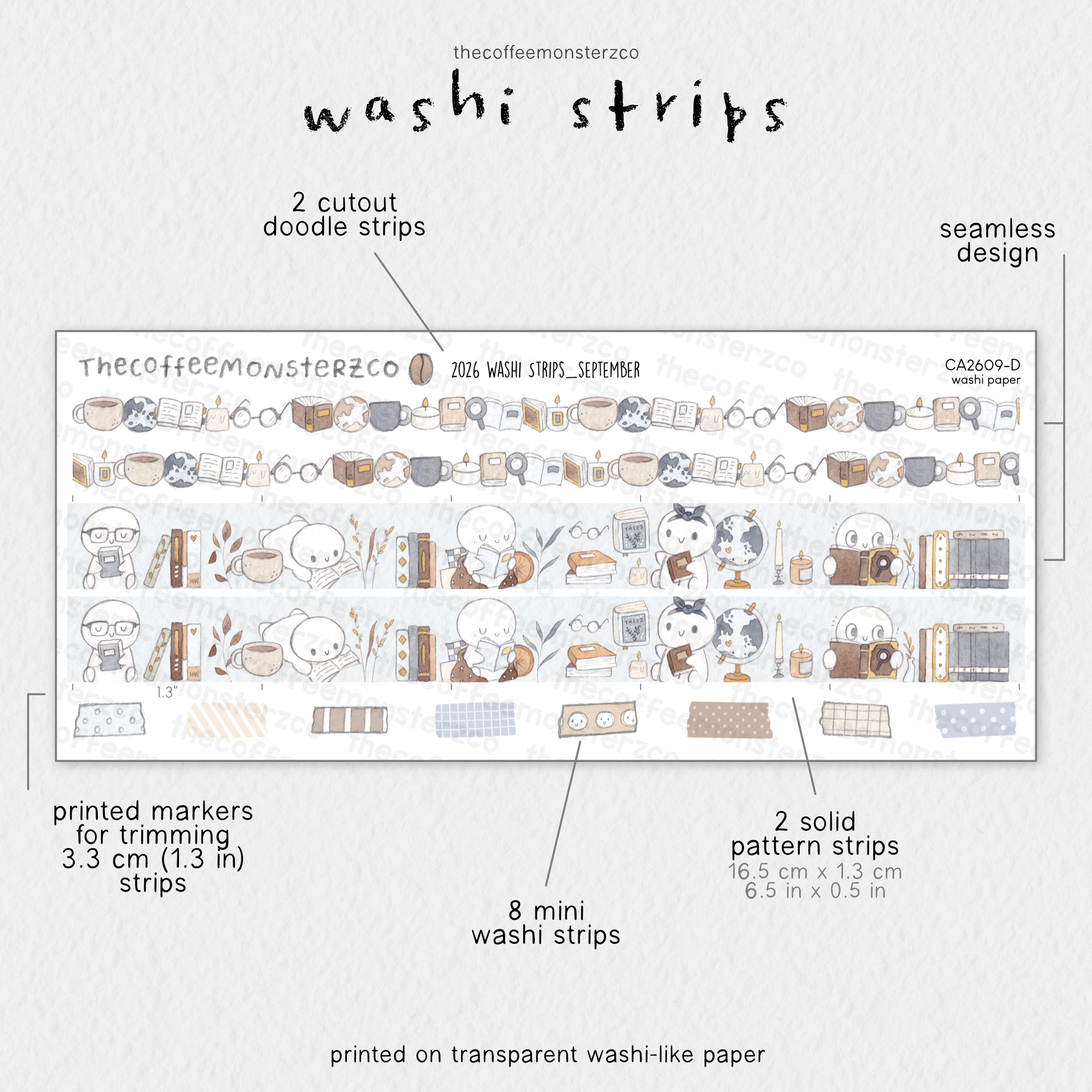 2026 Coordinating Washi Strips