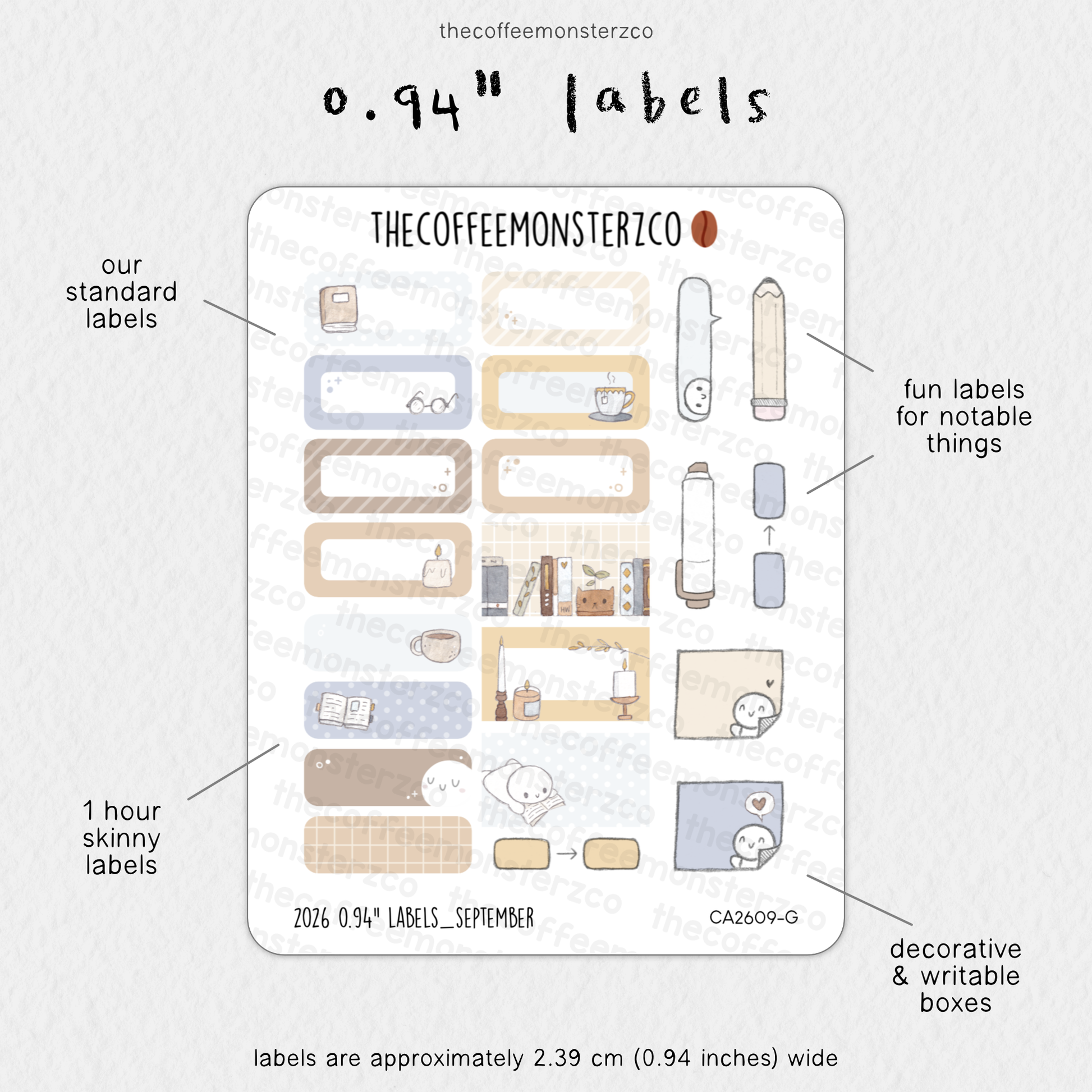 2026 0.94" Labels