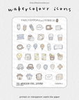 2026 Watercolour Icons