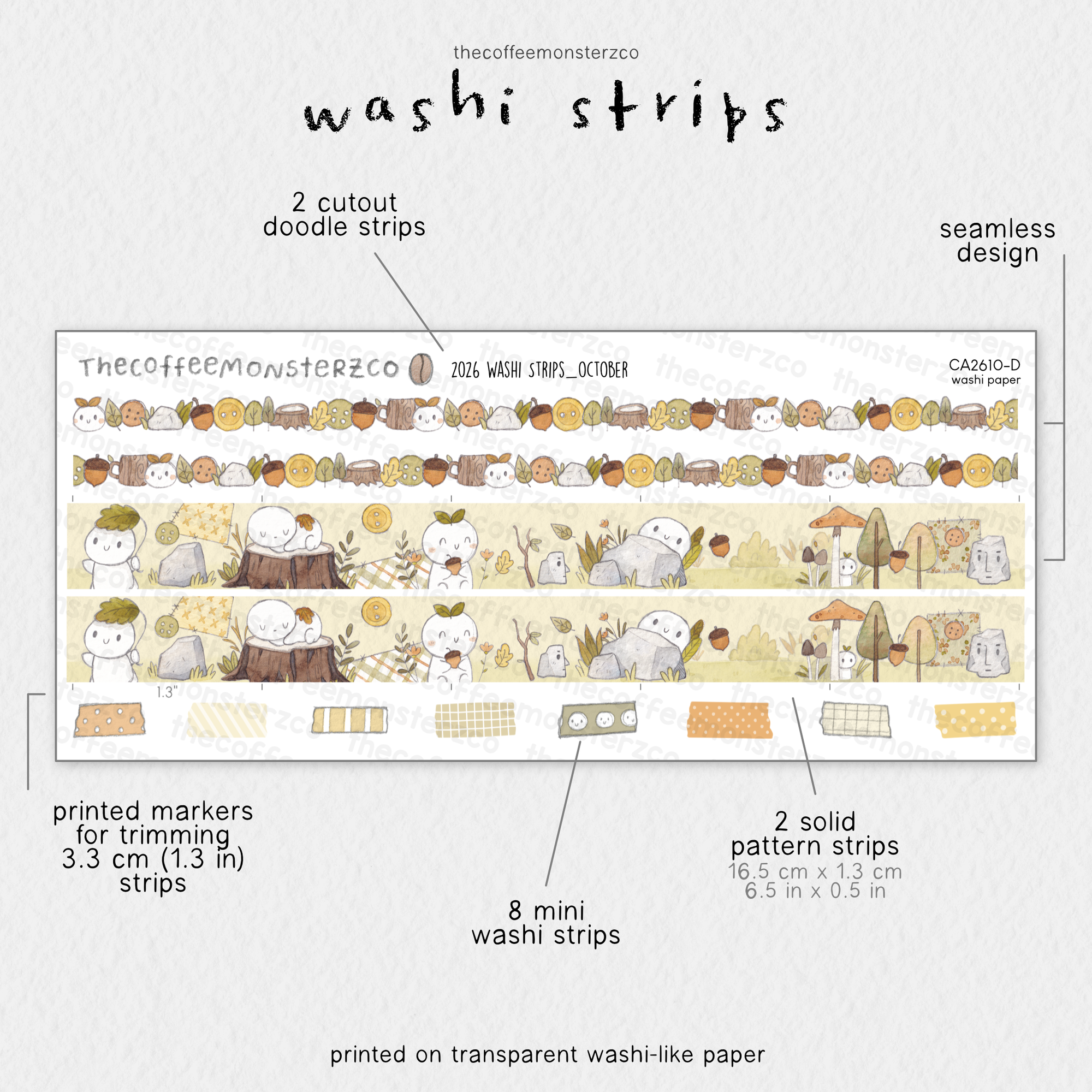 2026 Coordinating Washi Strips