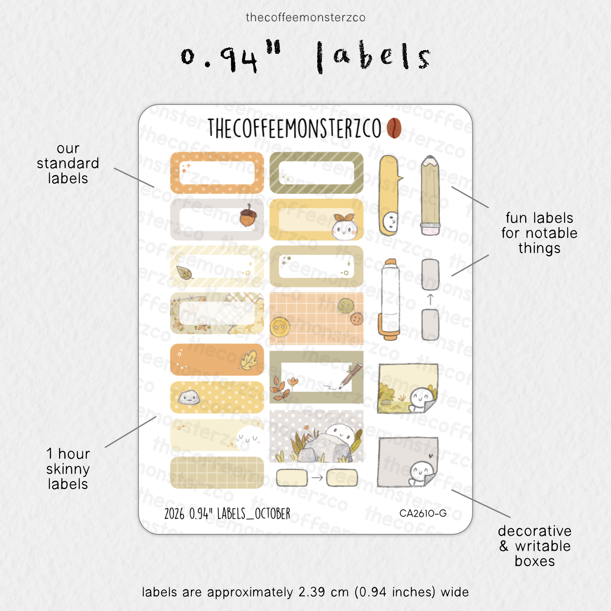 2026 0.94" Labels