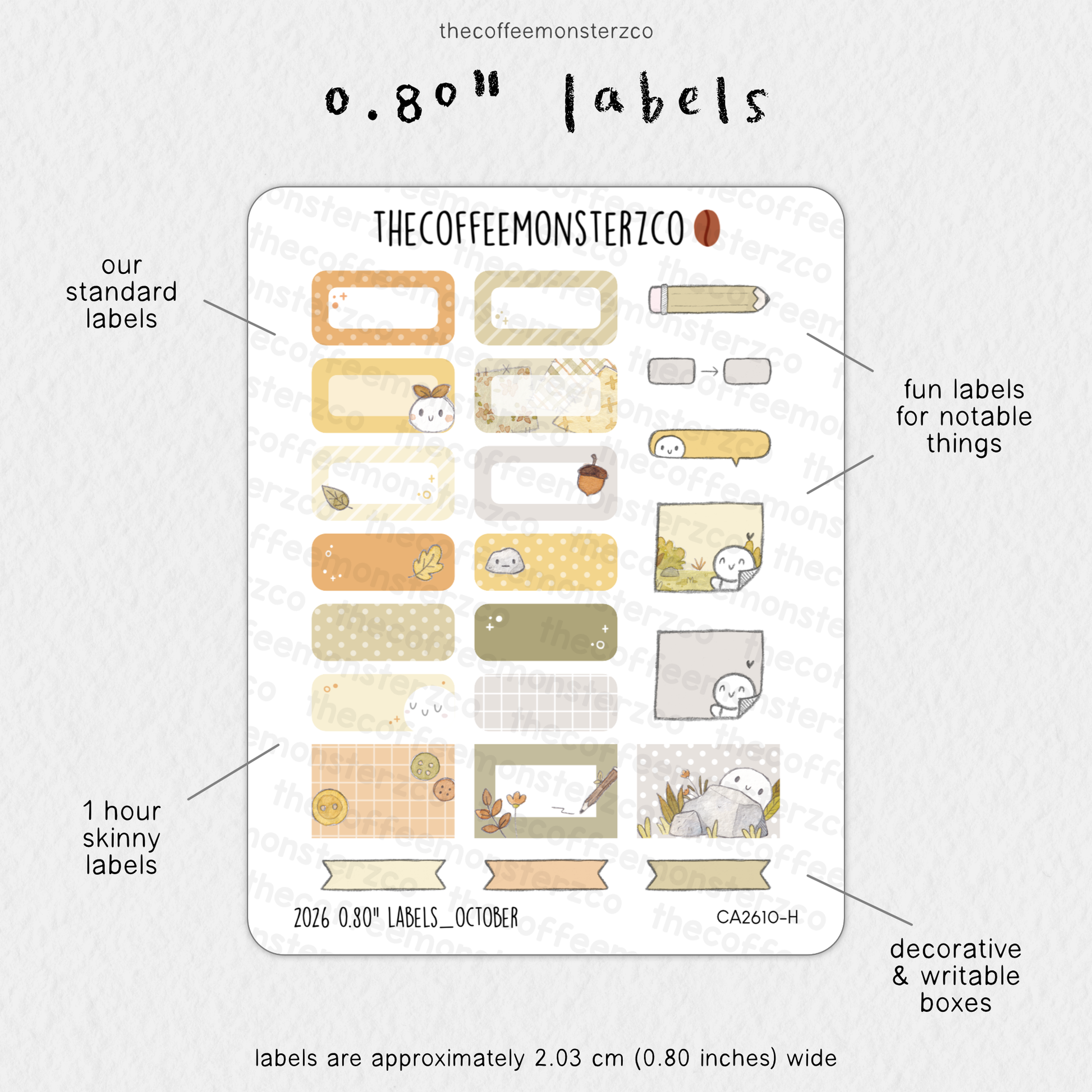 2026 0.80" Labels
