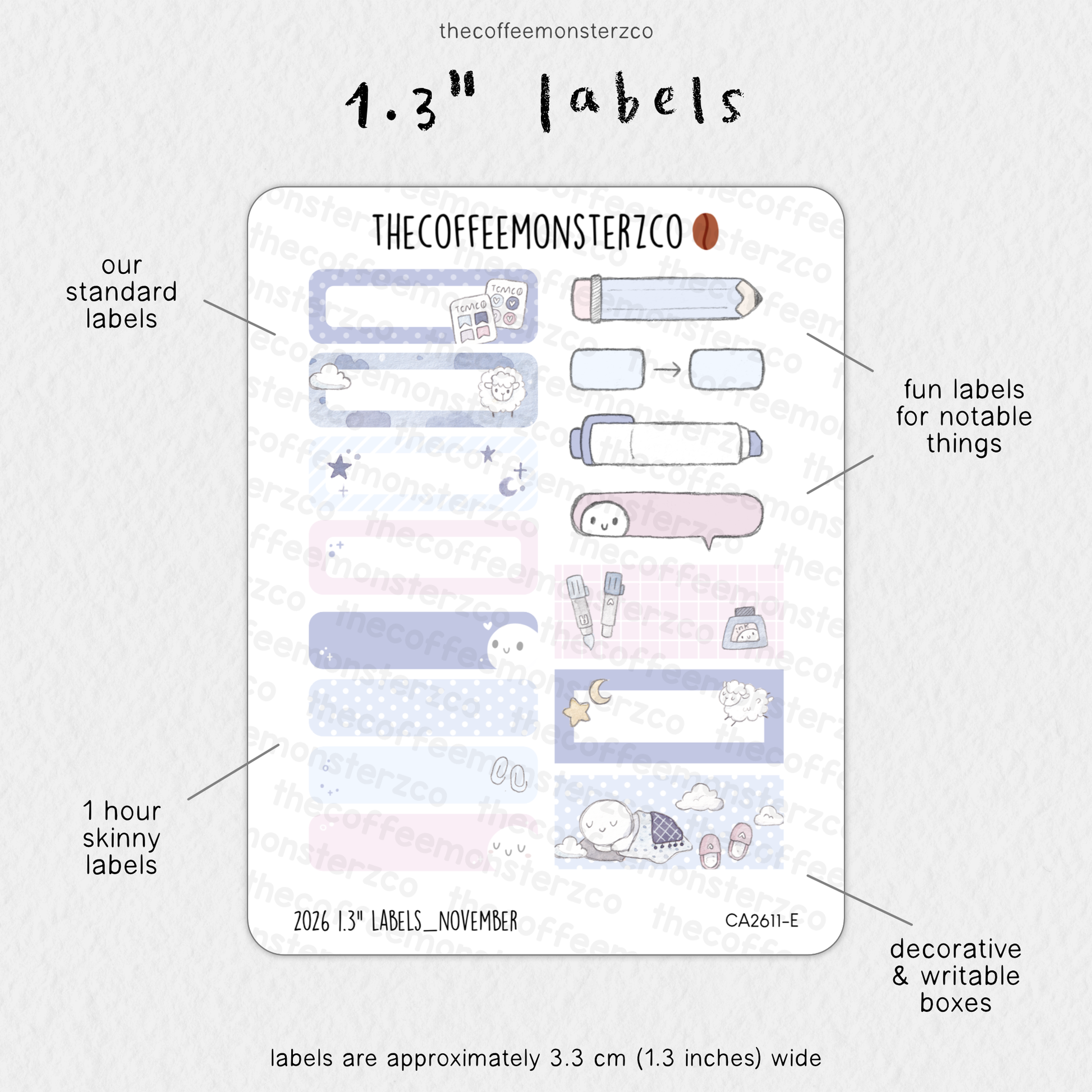 2026 1.3" Labels