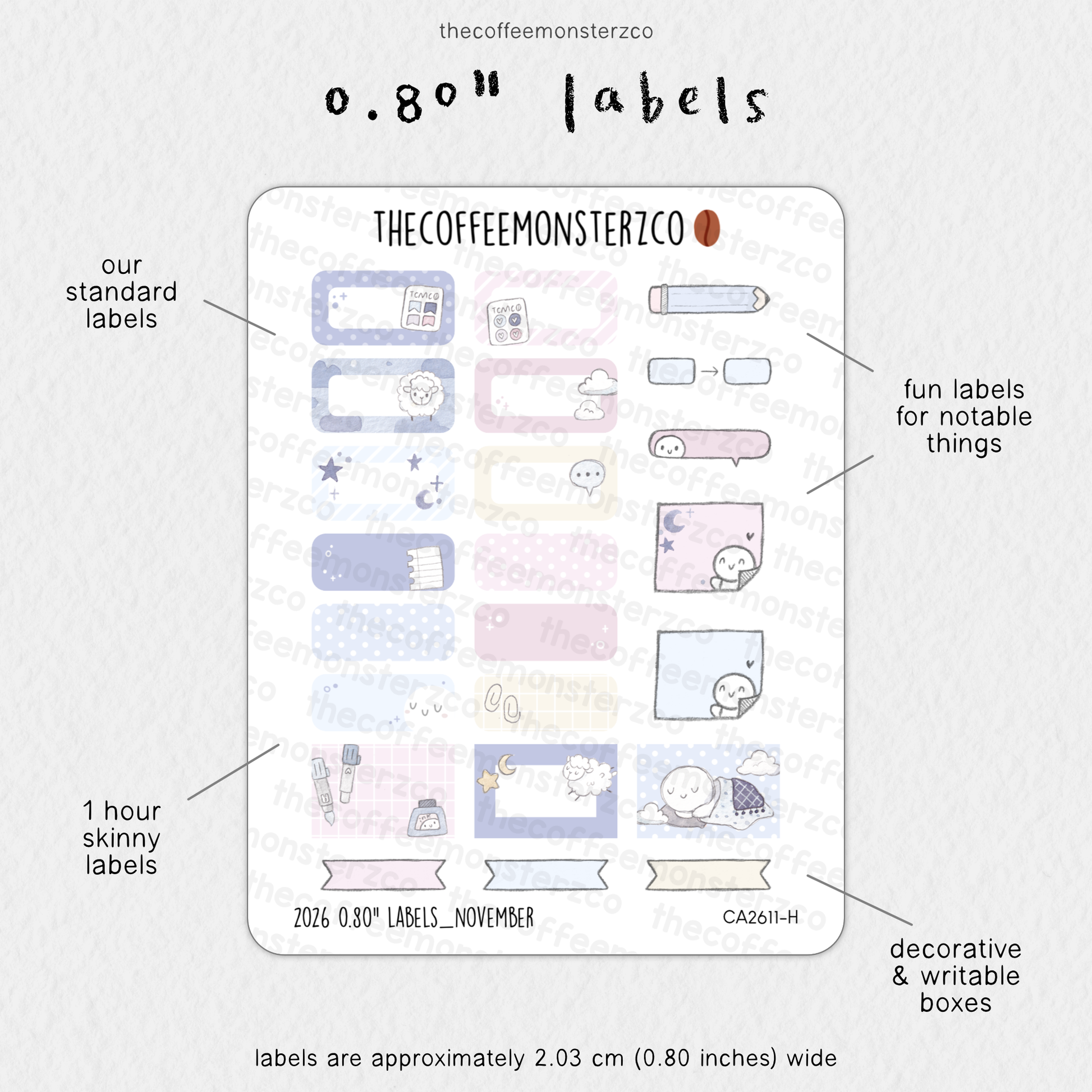 2026 0.80" Labels