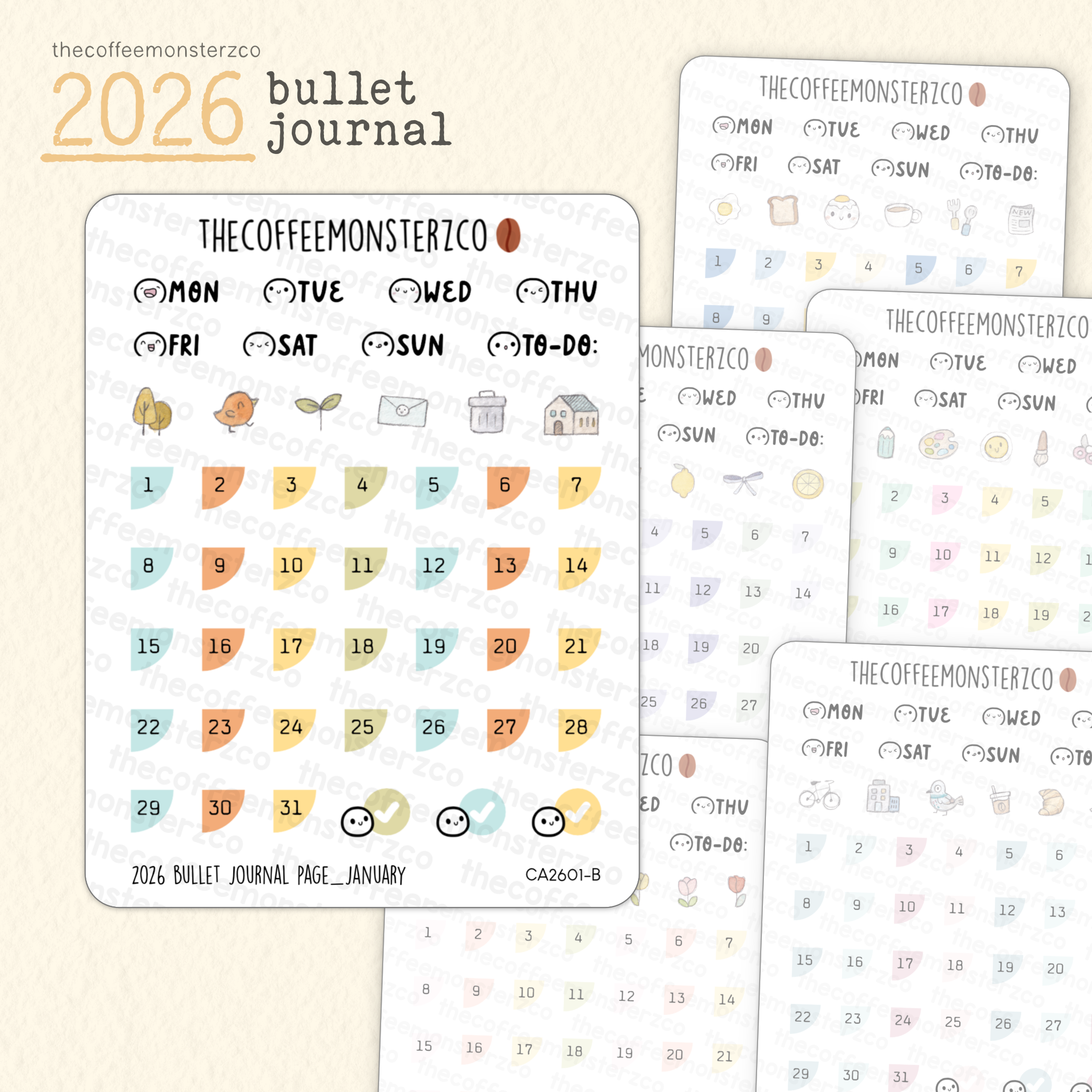 2026 Bullet Journal Page