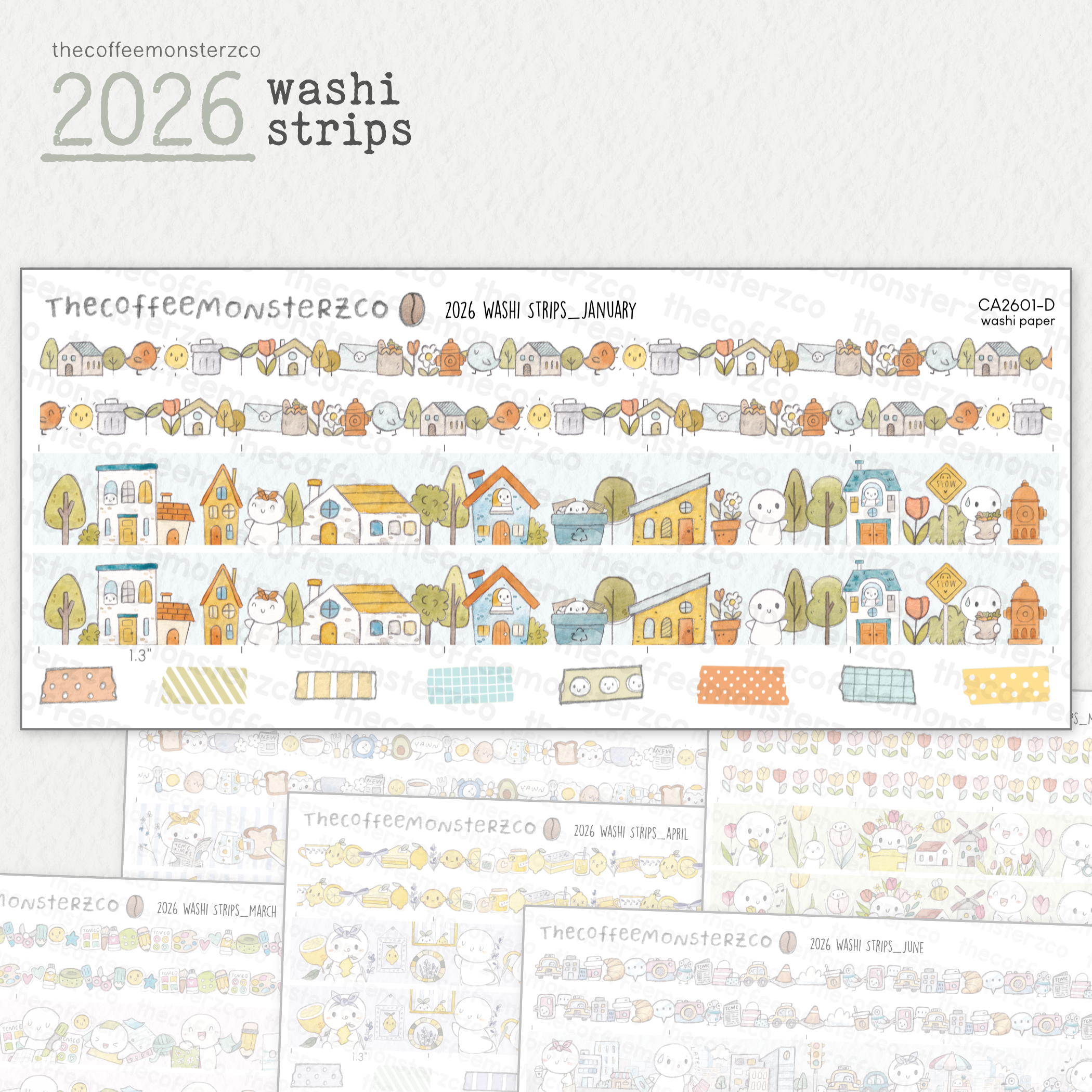 2026 Coordinating Washi Strips