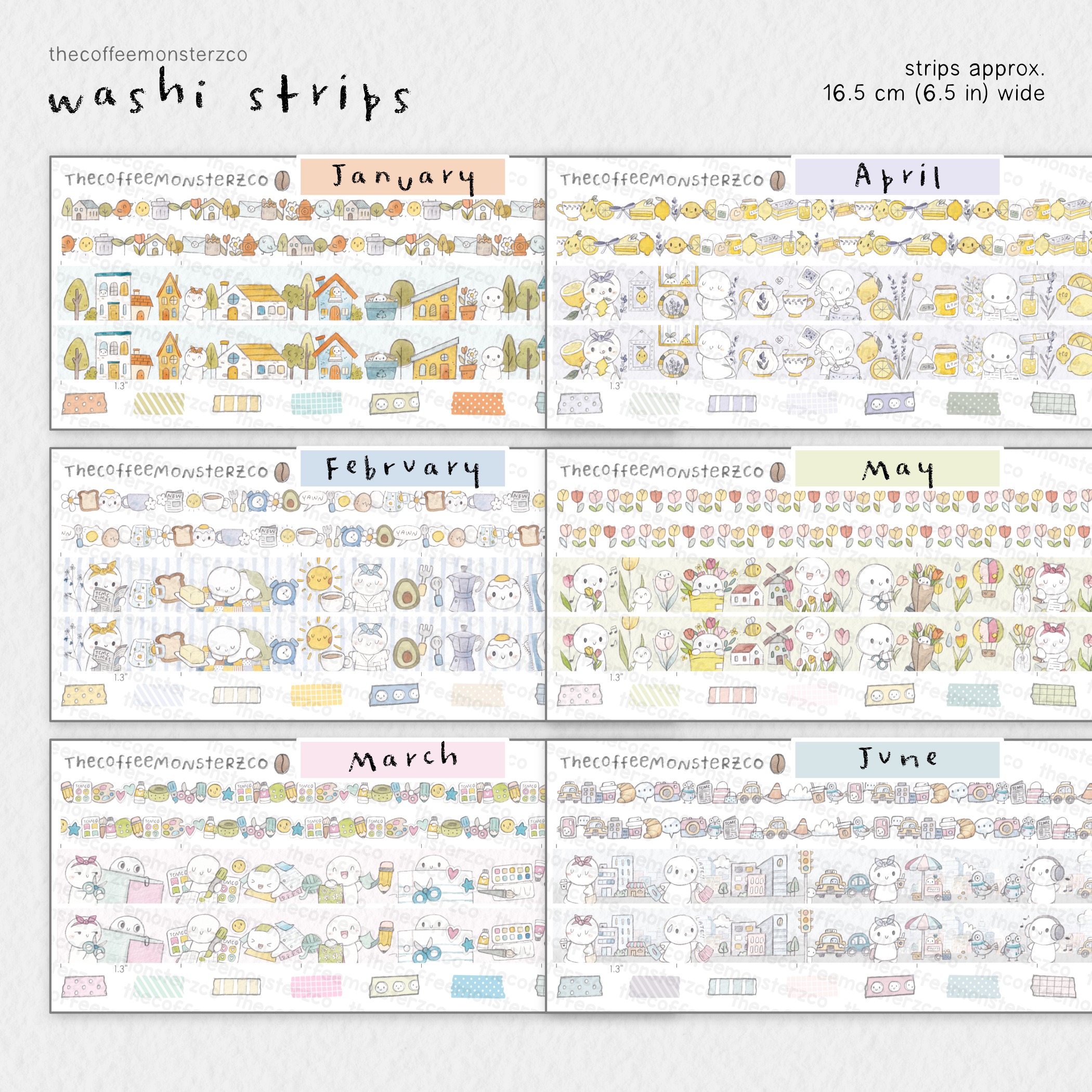 2026 Coordinating Washi Strips