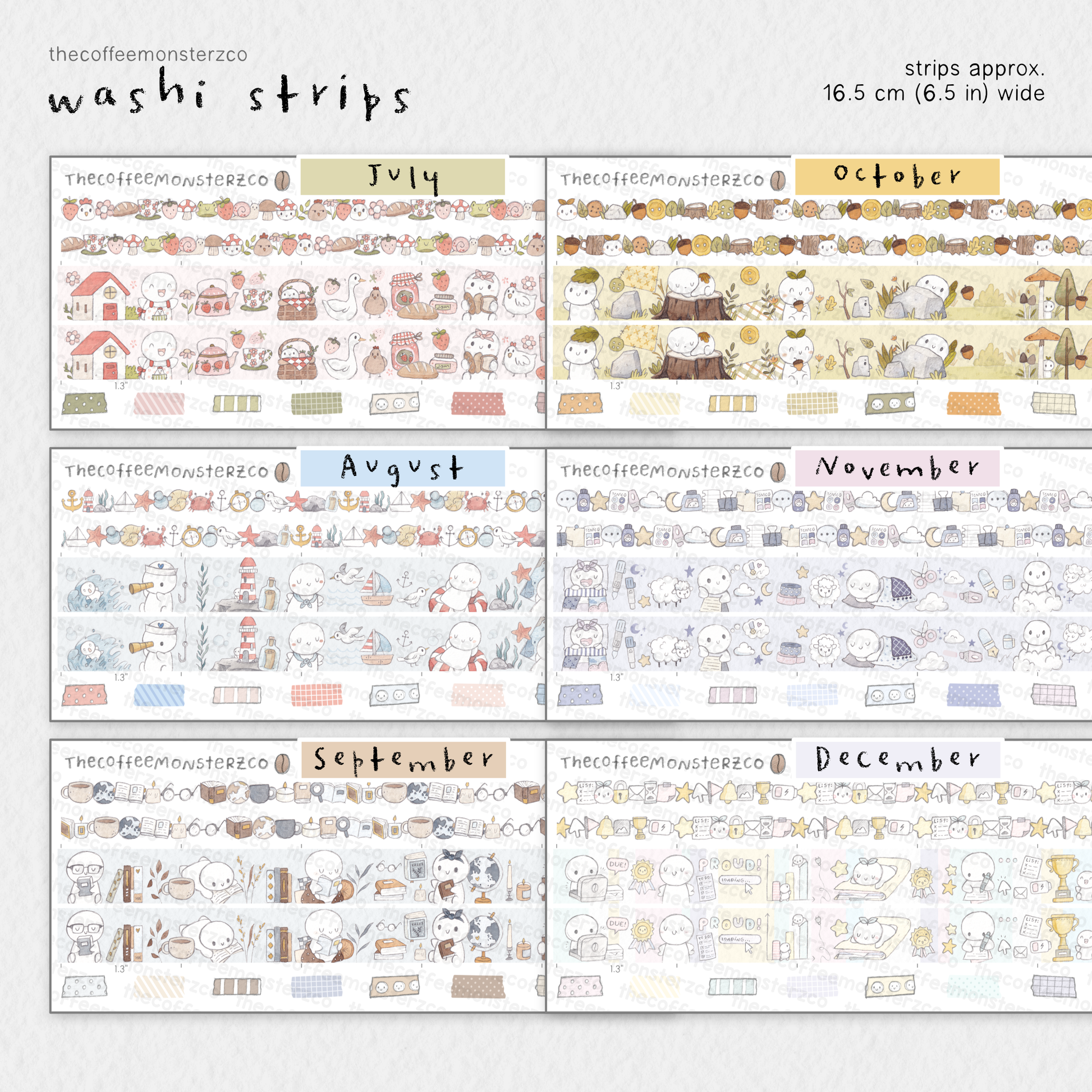 2026 Coordinating Washi Strips
