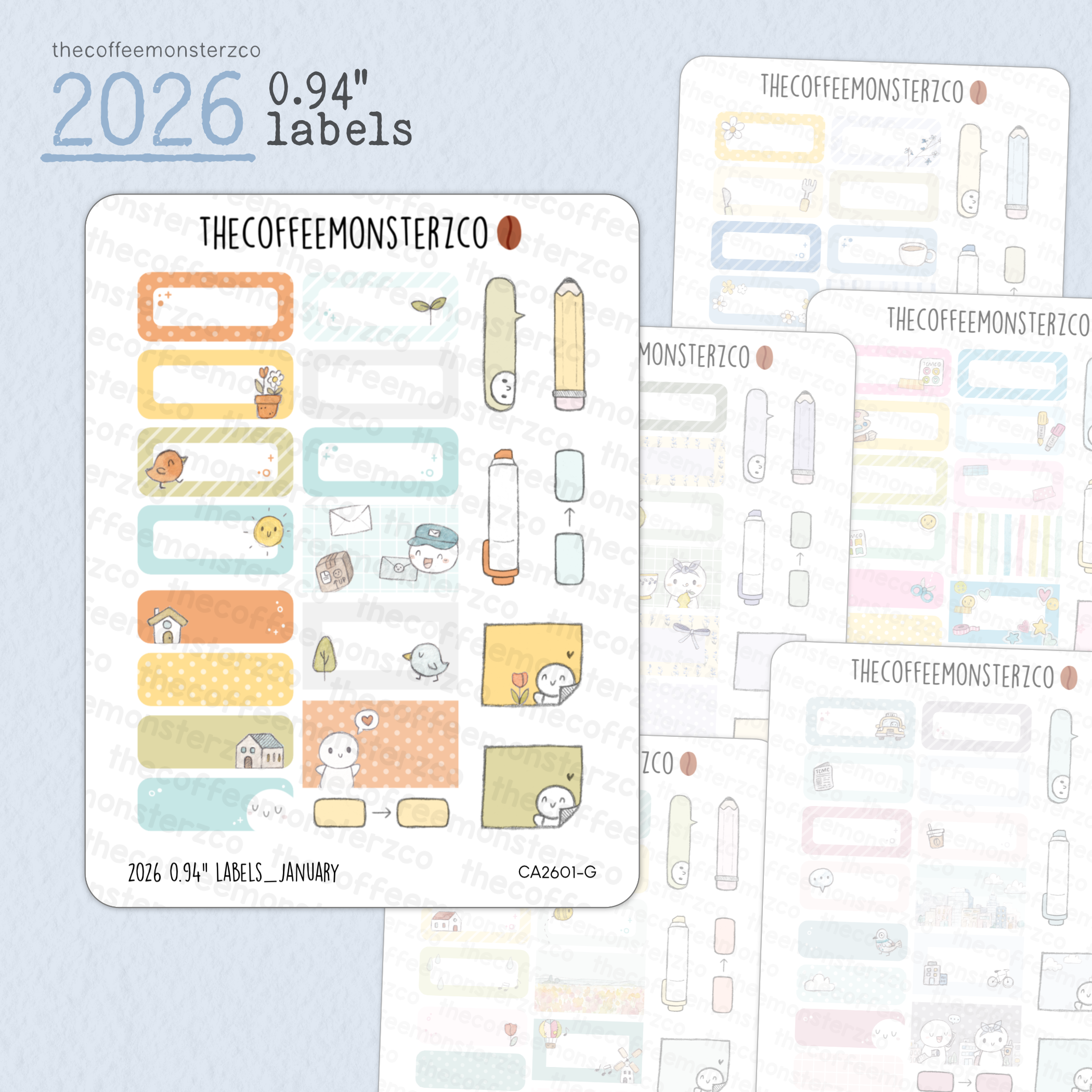 2026 0.94" Labels