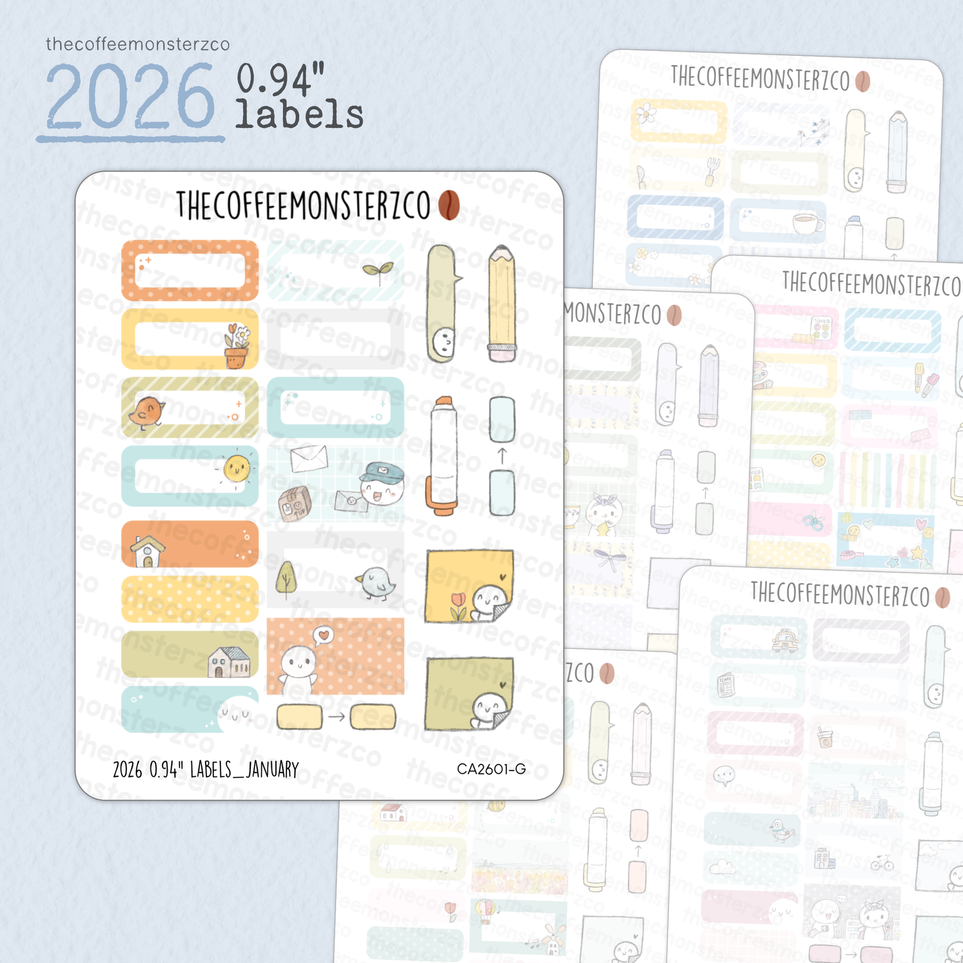 2026 0.94" Labels