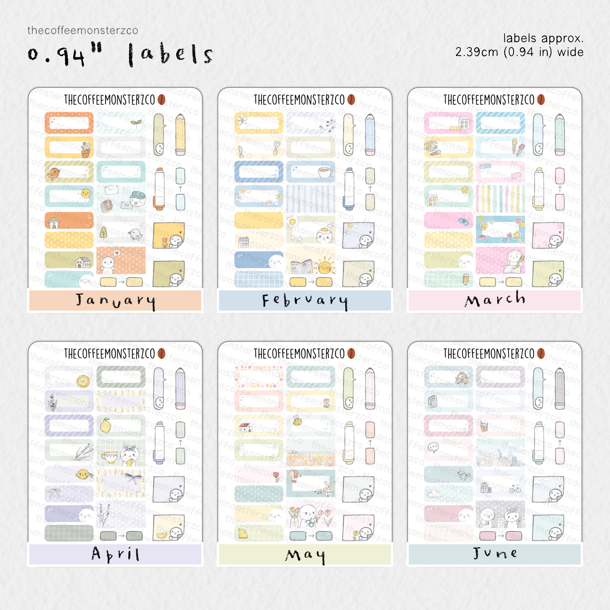 2026 0.94" Labels