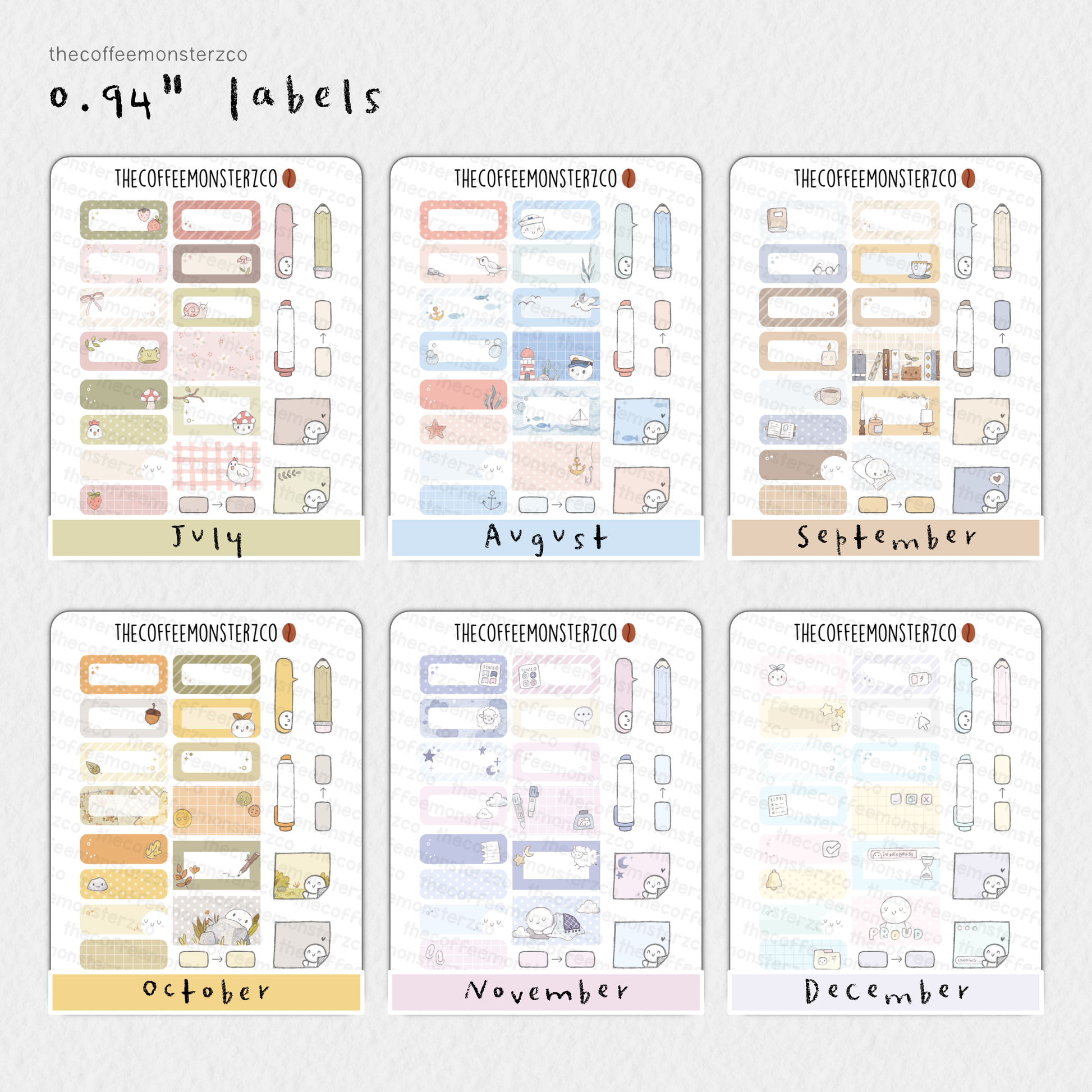 2026 0.94" Labels